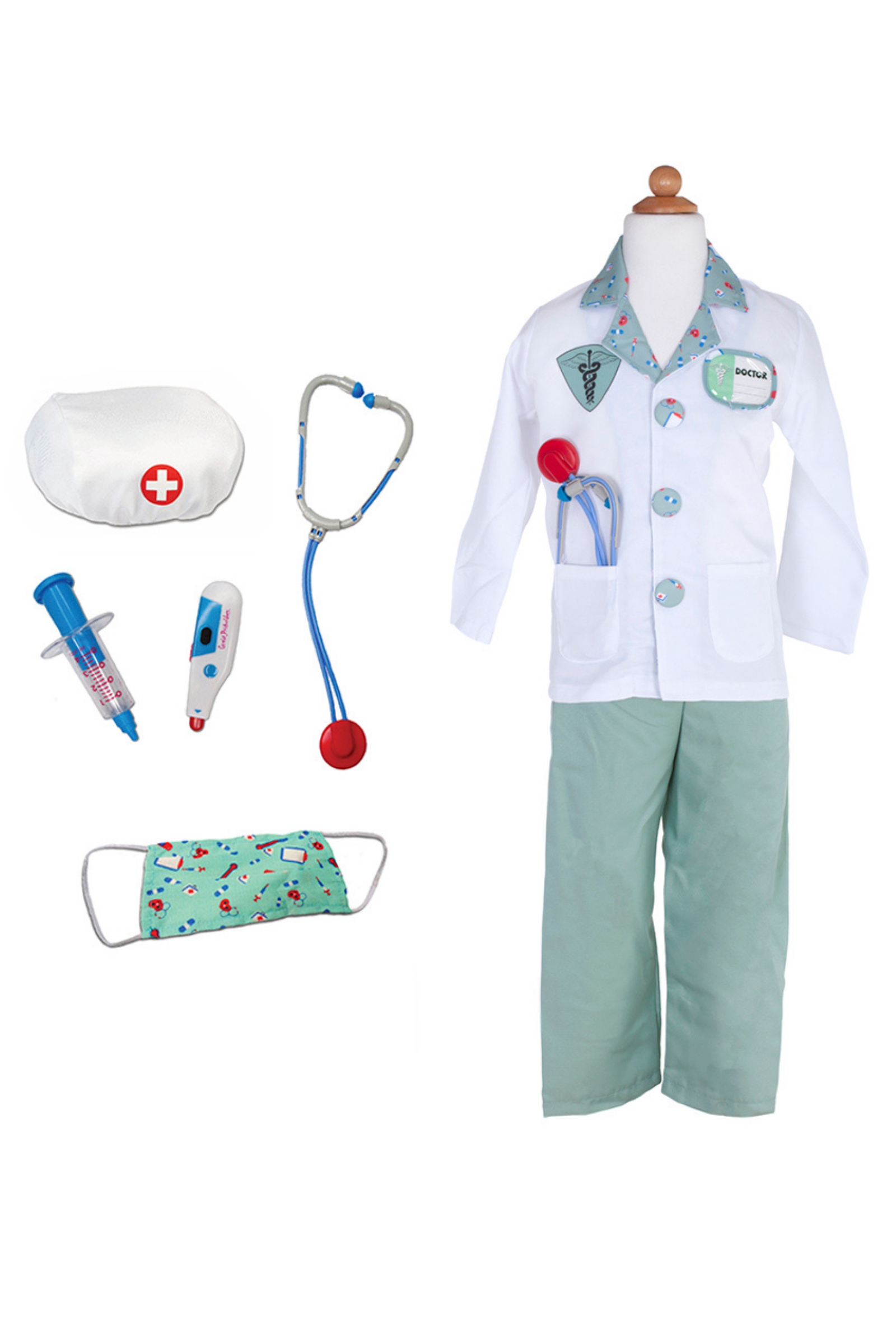 Set de docteur avec accessoires, vert