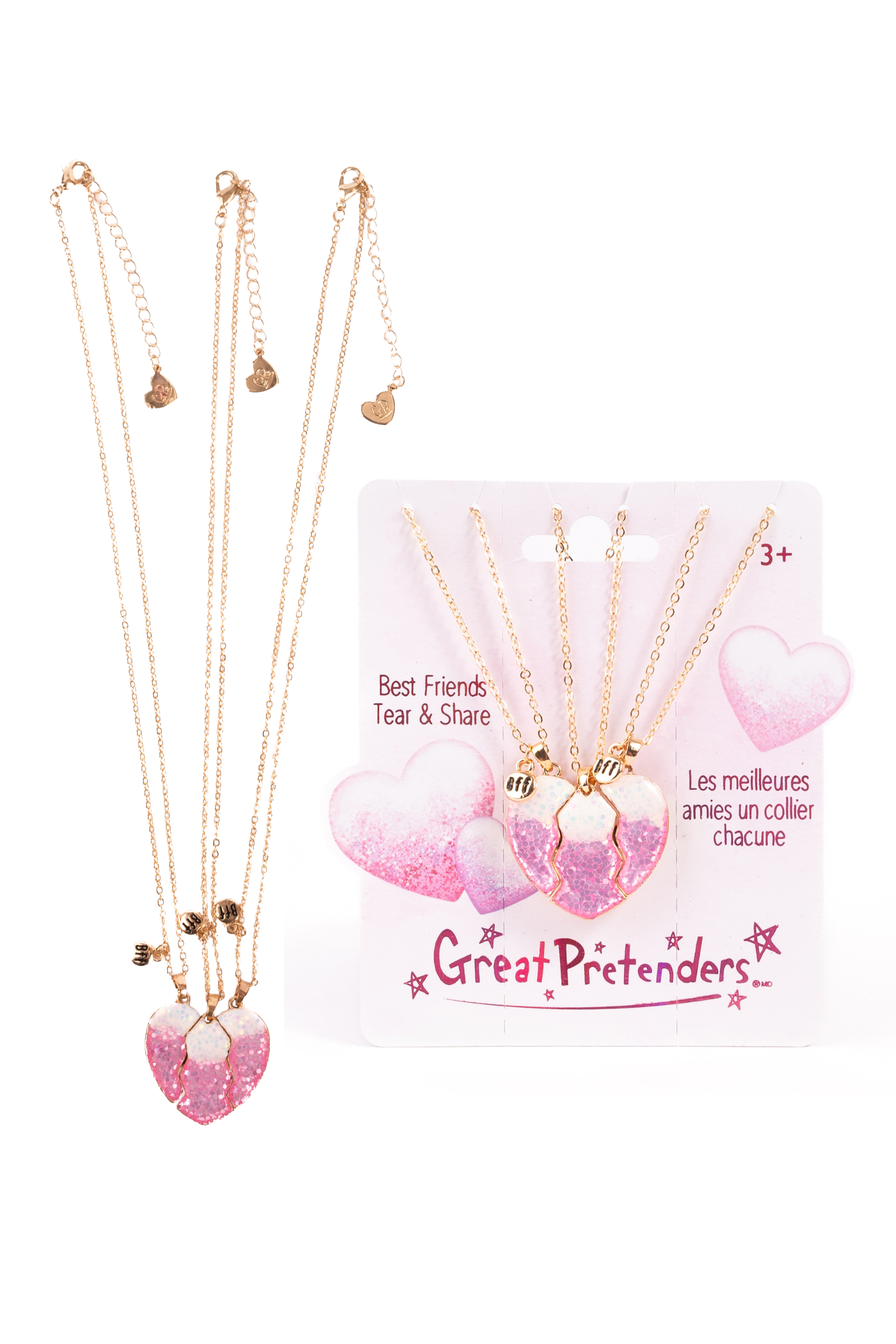 Besties Era Tear and Share Necklaces, 3pc