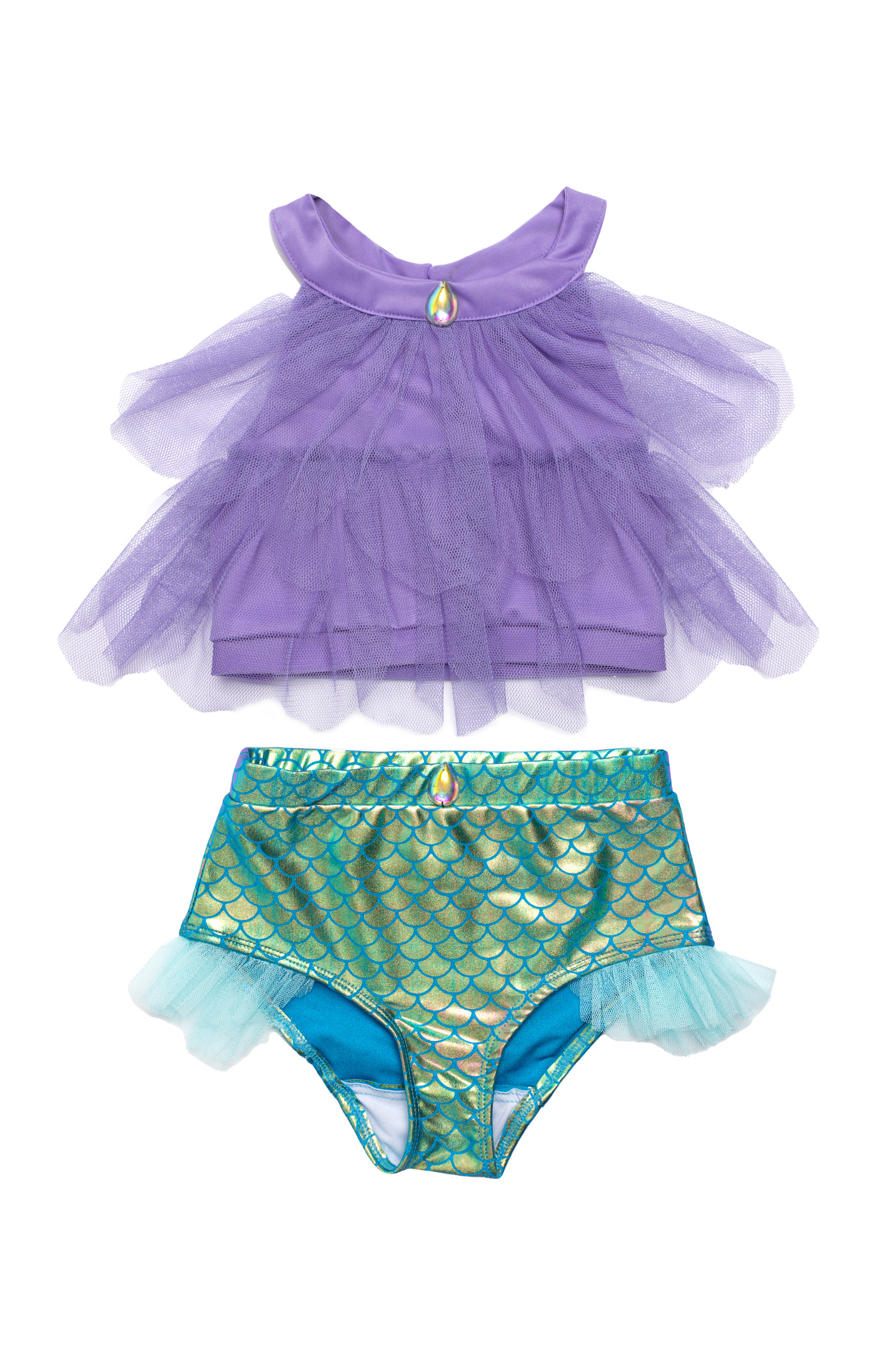 Mermaid Swimsuit & Mermalicious Headband Bundle