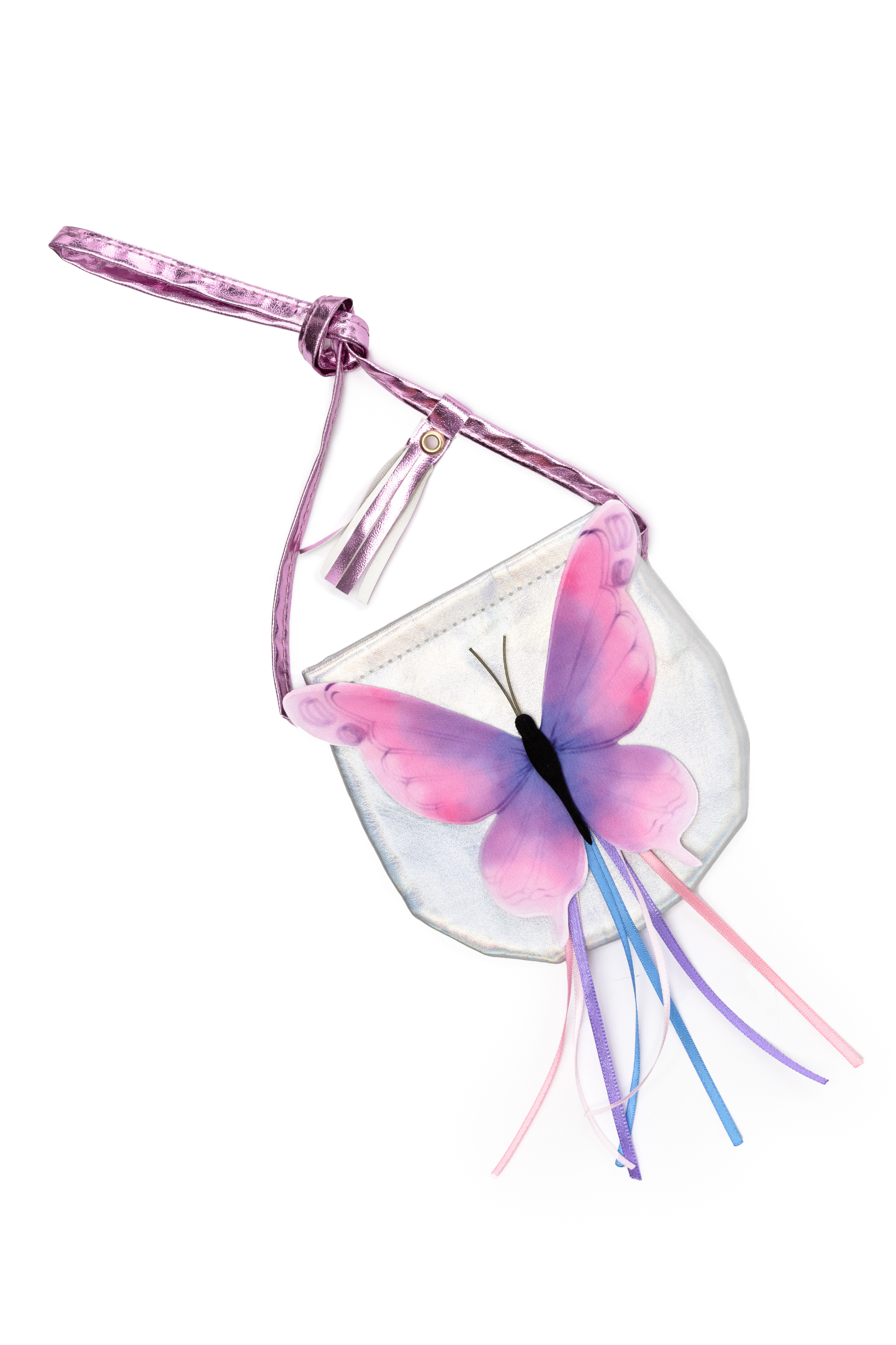 Purse top with butterfly