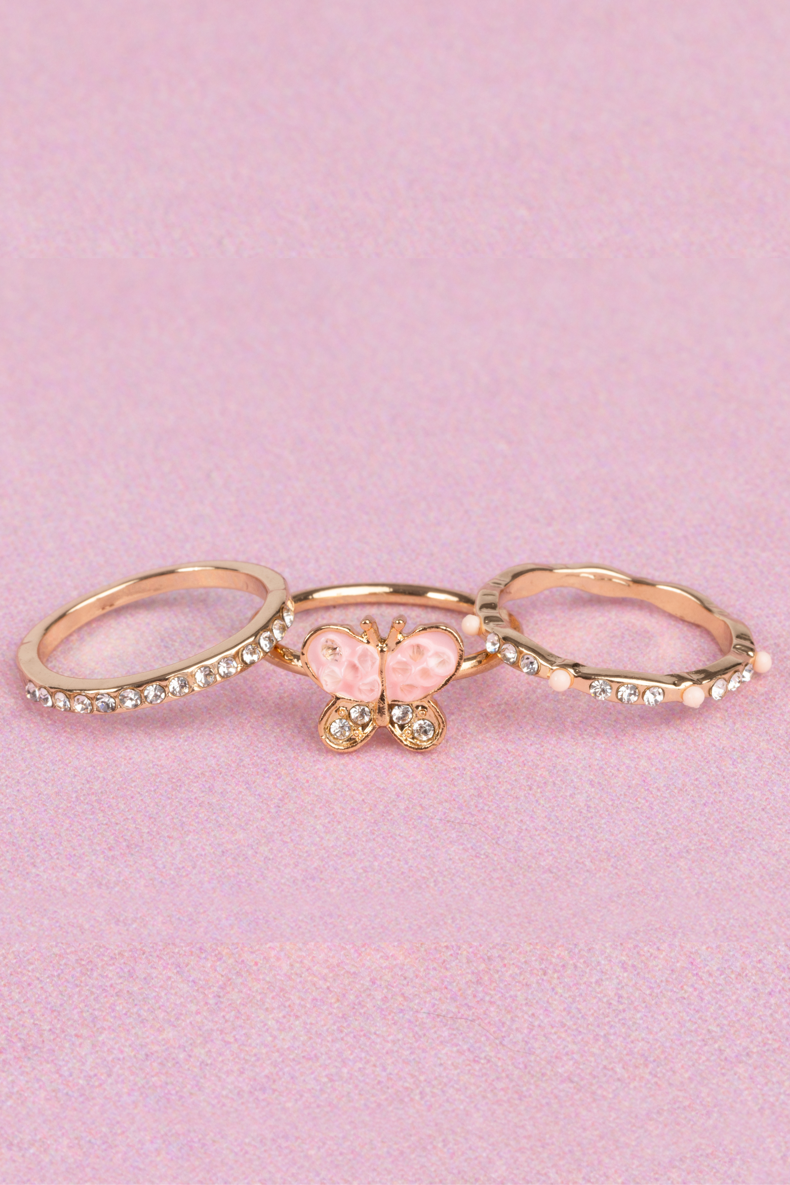 Boutique Chic Butterfly Garden Rings