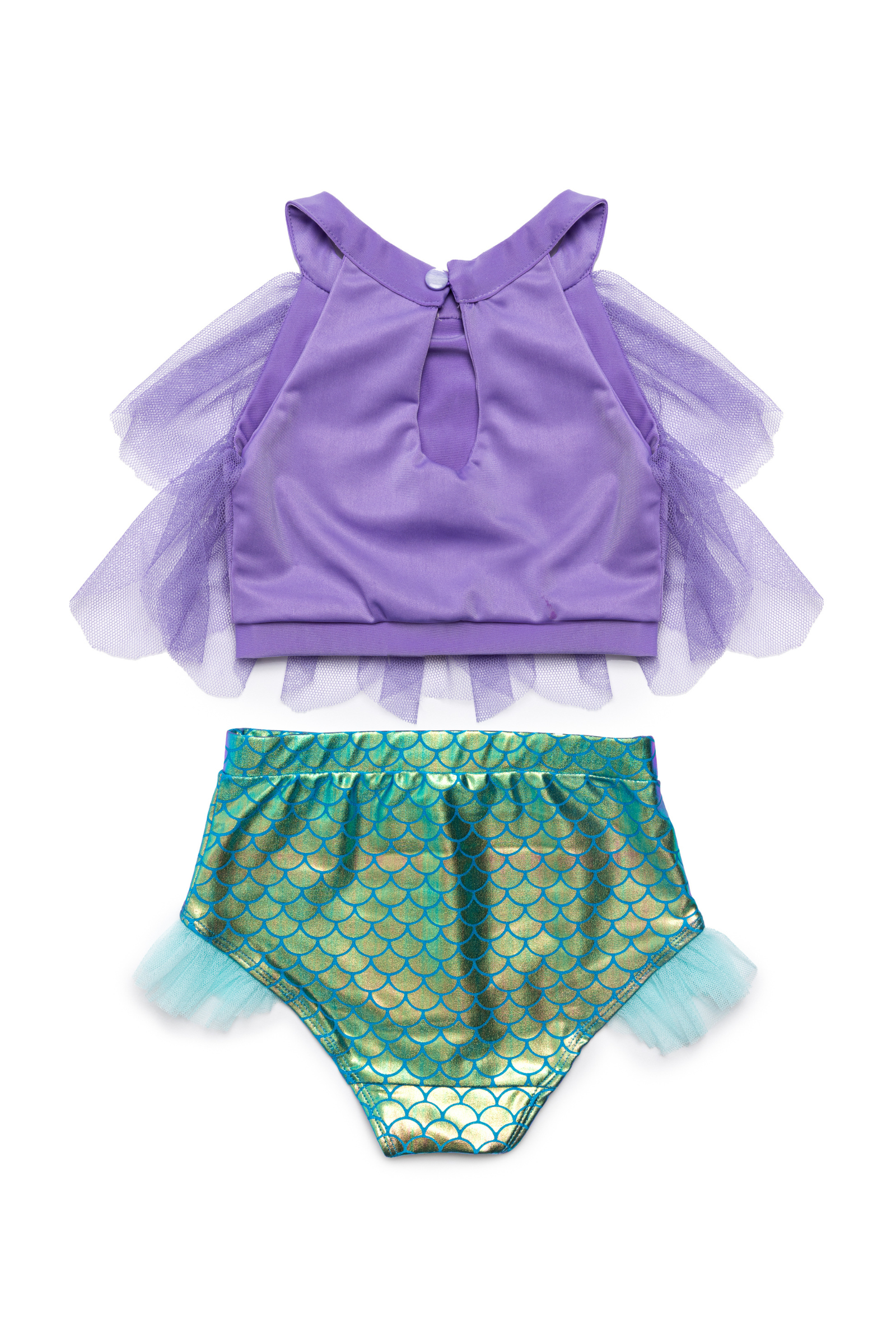 Mermaid Swimsuit & Mermalicious Headband Bundle