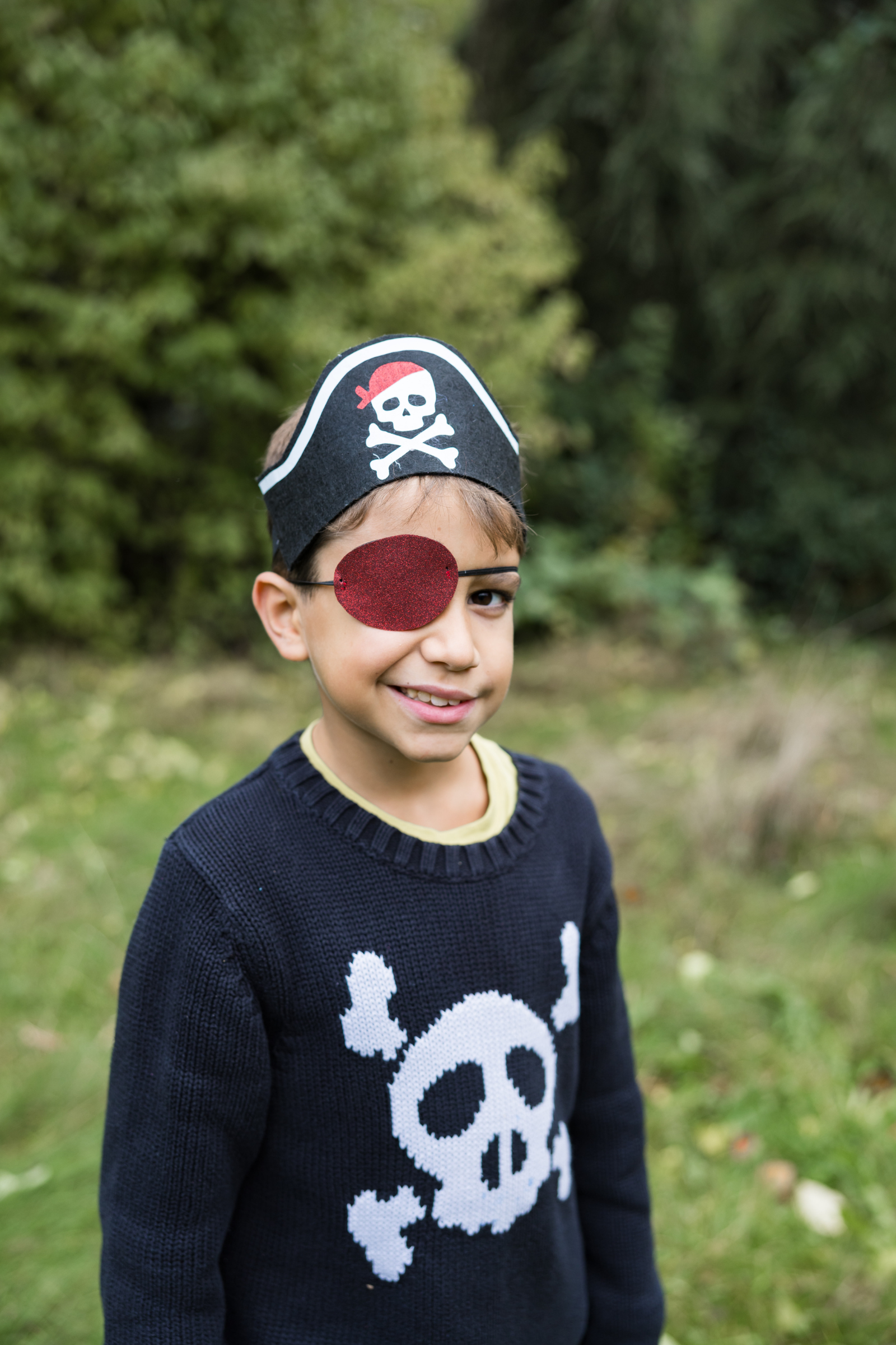 Bandeau chapeau de pirate avec cache-oeil