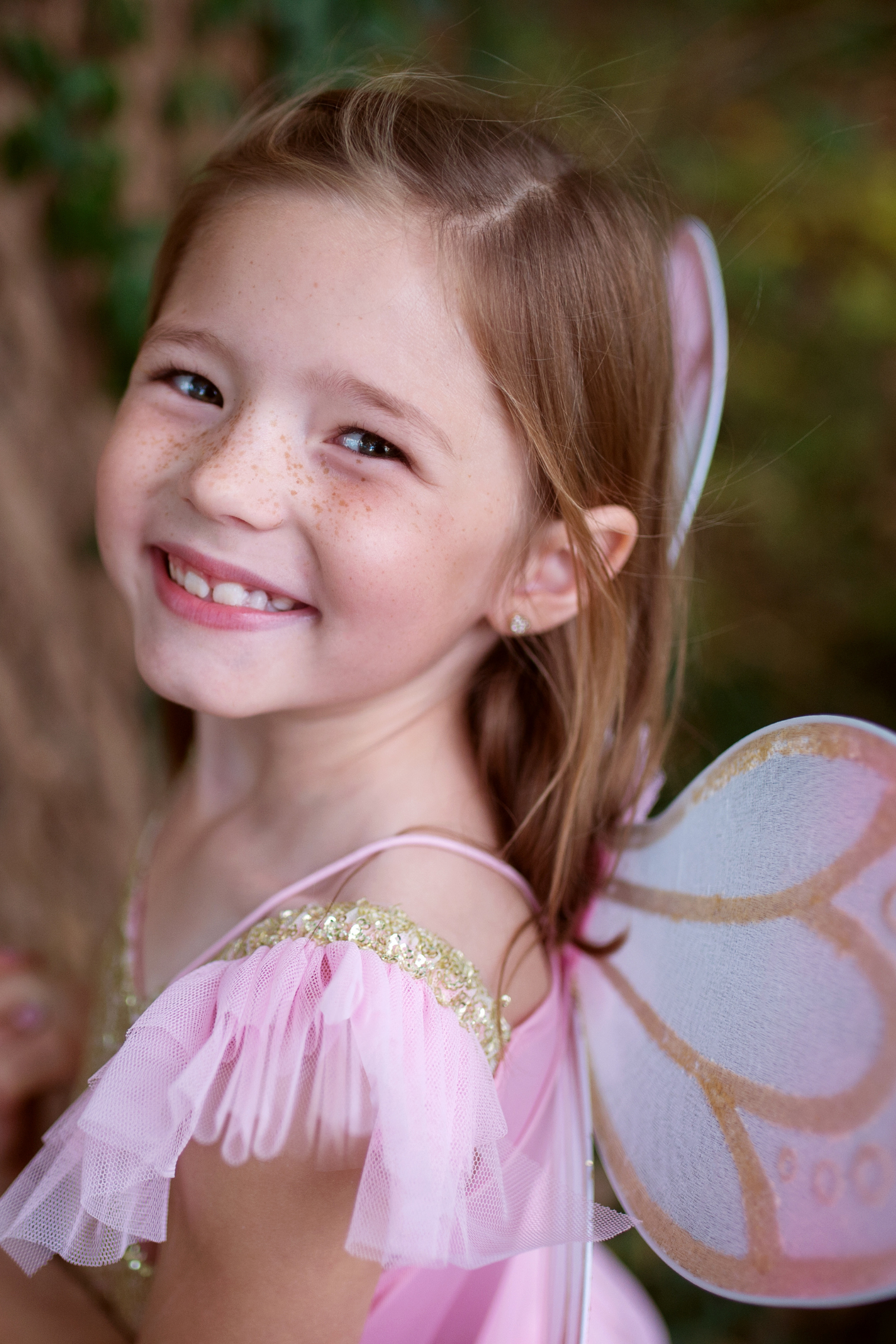 Gold Butterfly Dress with Fairy Wings