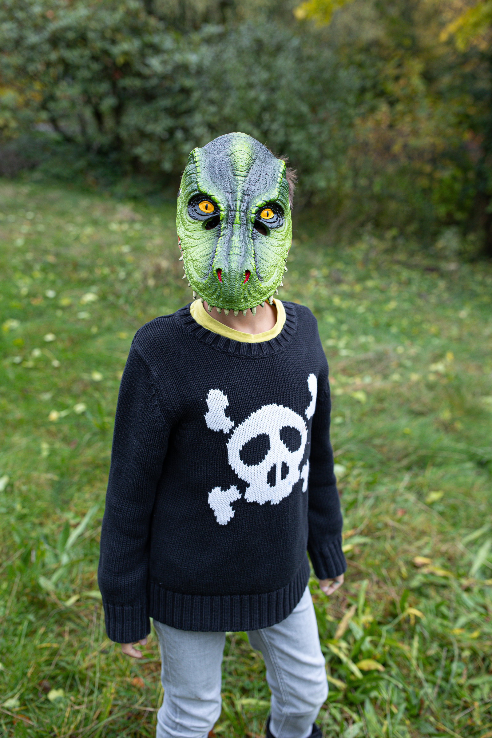 Masque de dinosaure, T-Rex, vert