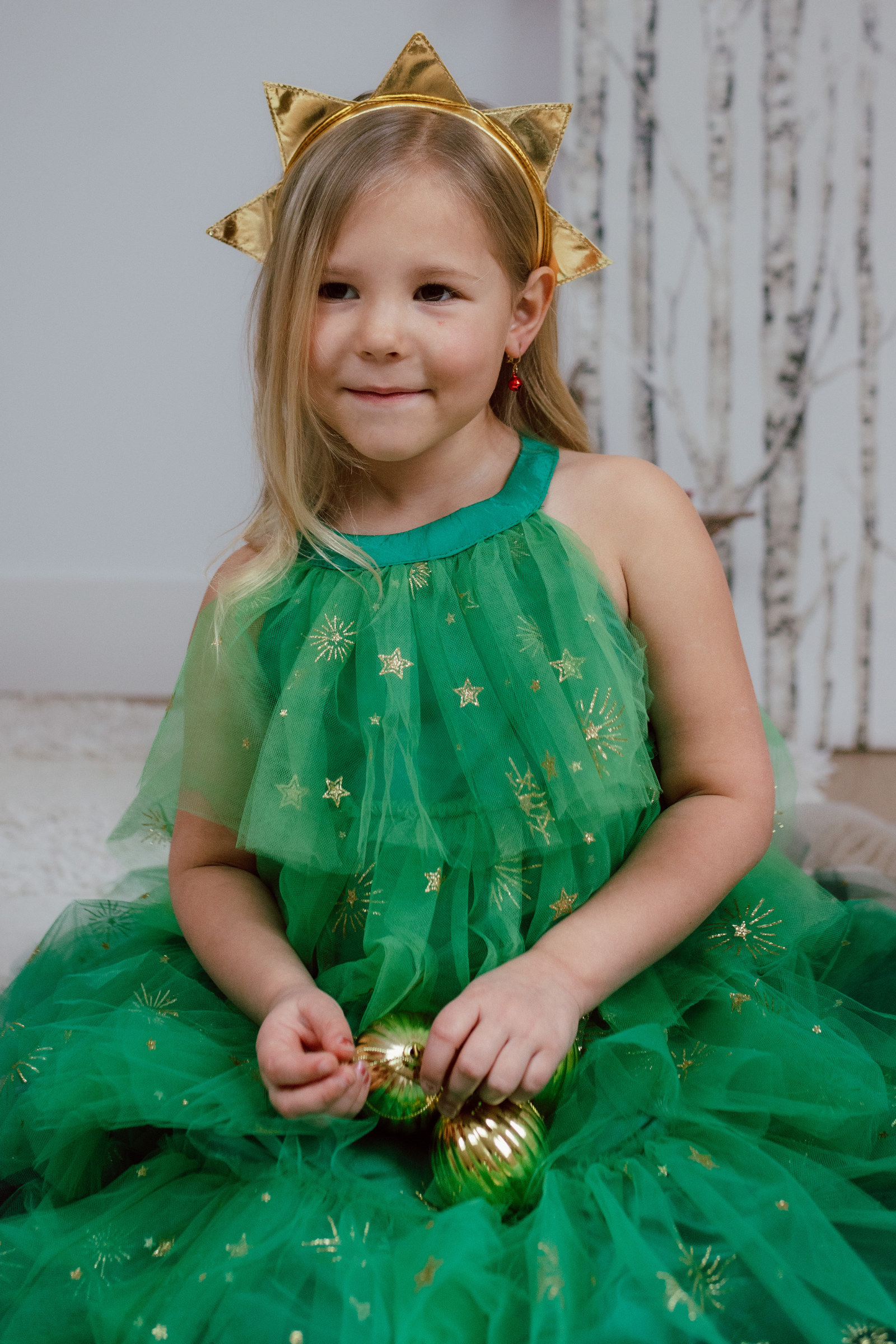 Robe de sapin de Noël avec coiffe