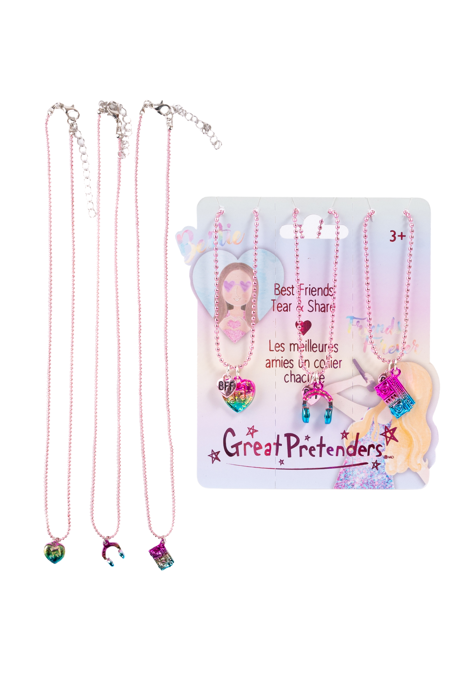 Taylor's Bestie Squad Tear & Share Necklaces, 3pc