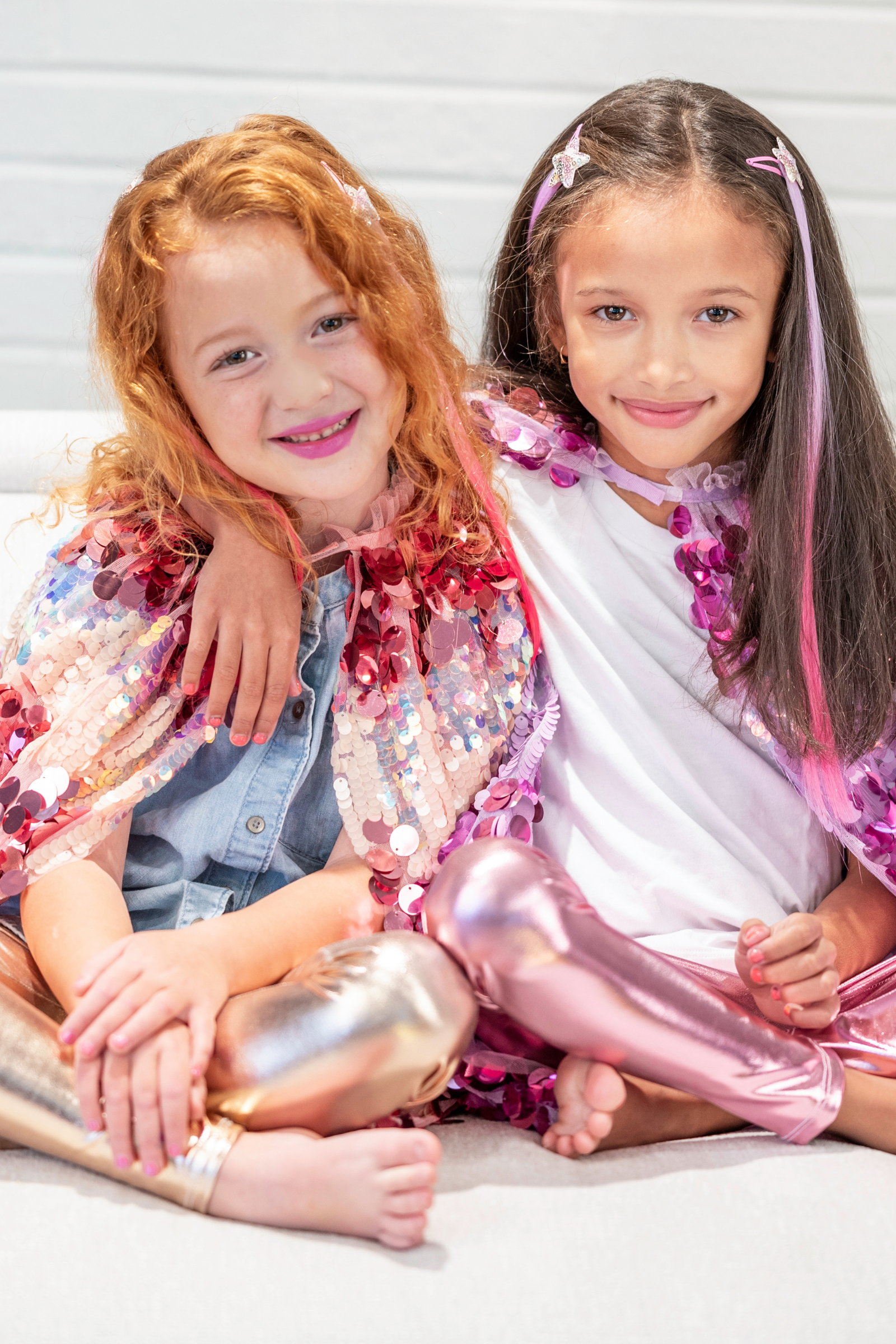 The 5th Avenue Pink Paillette Cape