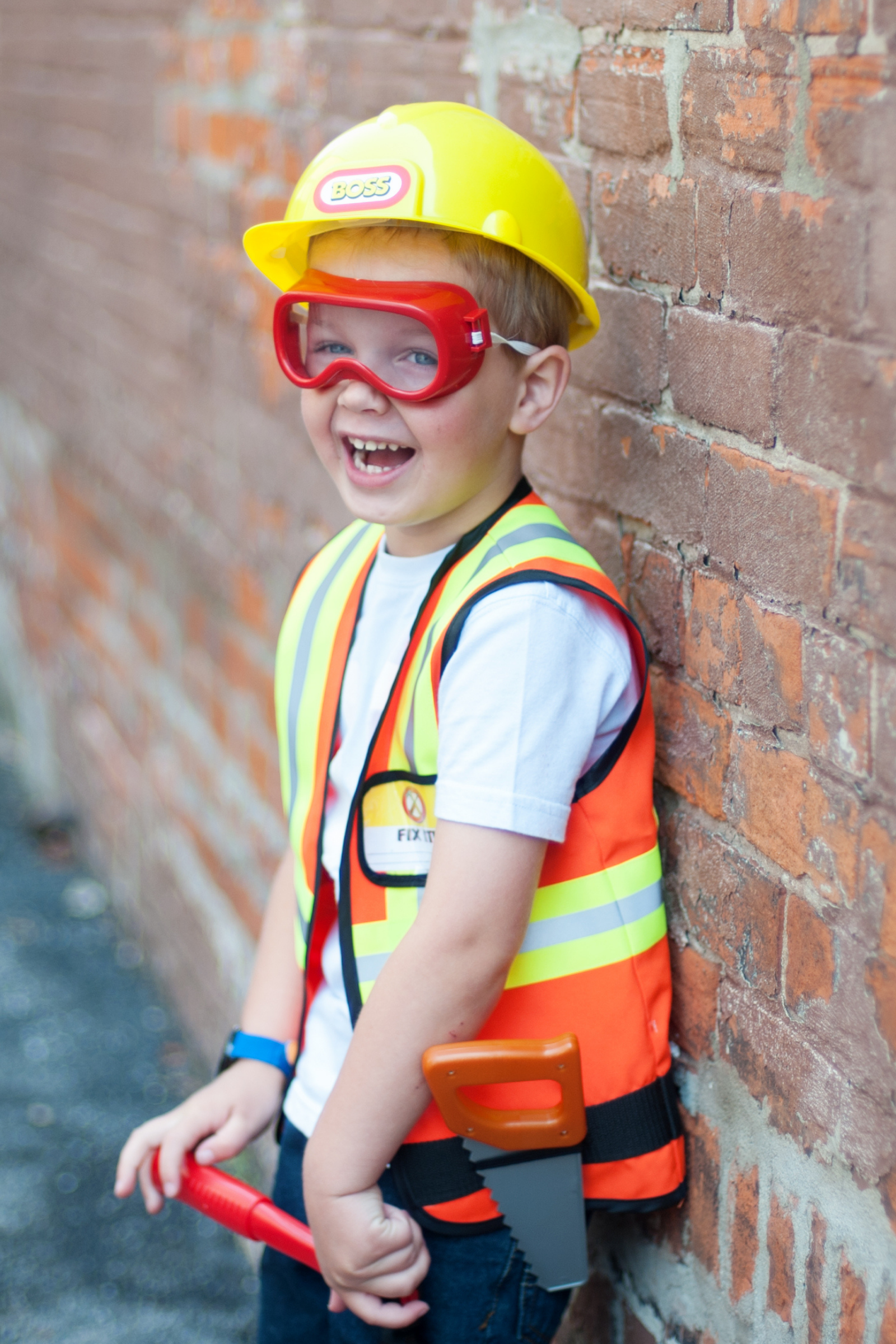 Construction Worker with Accessories