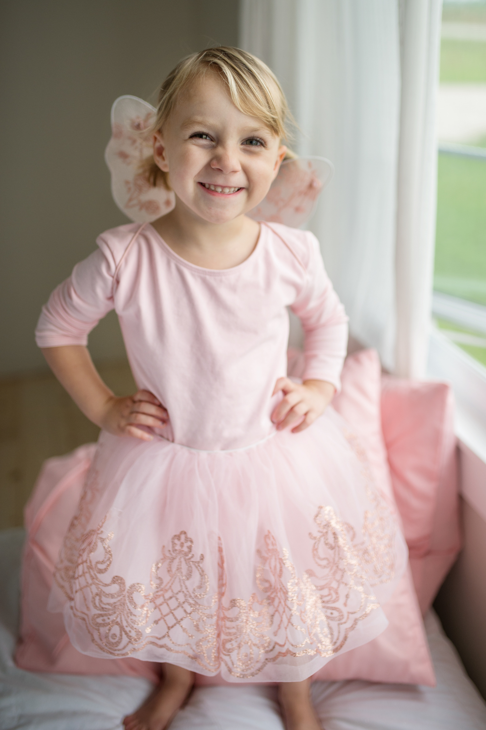 Rose Gold Tutu & Wings Set