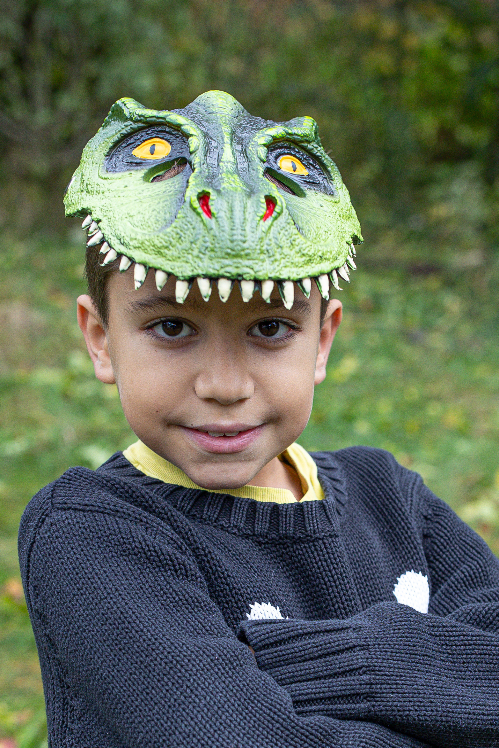 Masque de dinosaure, T-Rex, vert