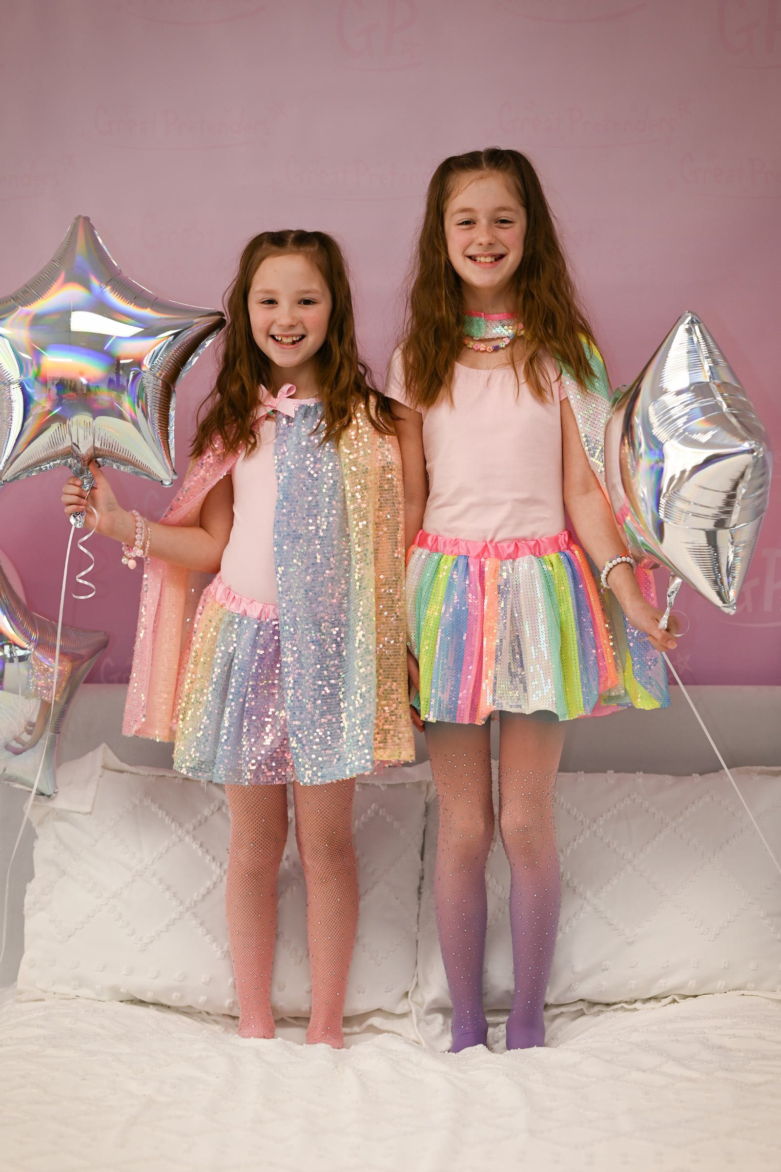 Tutu sequins rayé multicolore