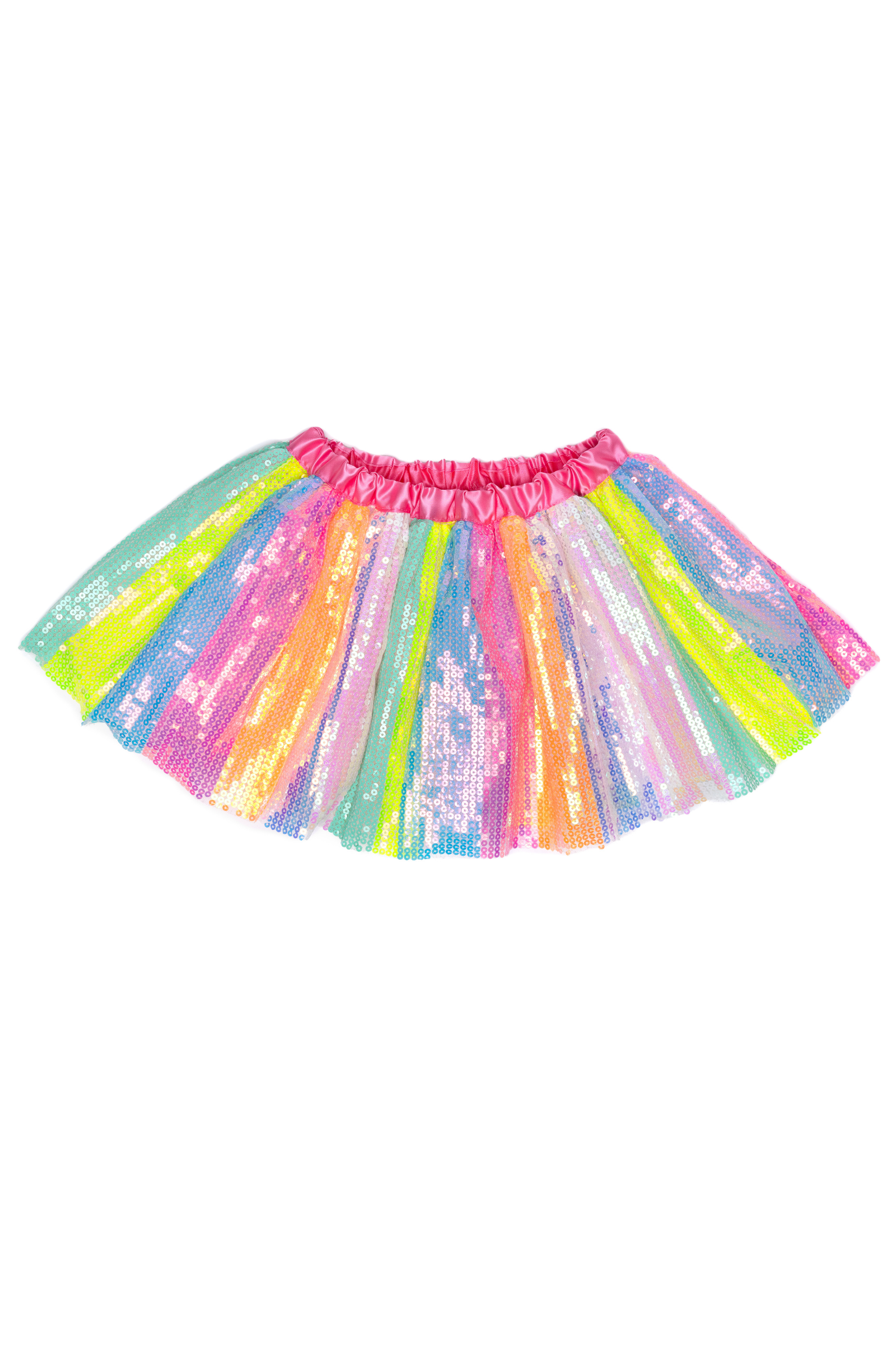 Tutu sequins rayé multicolore