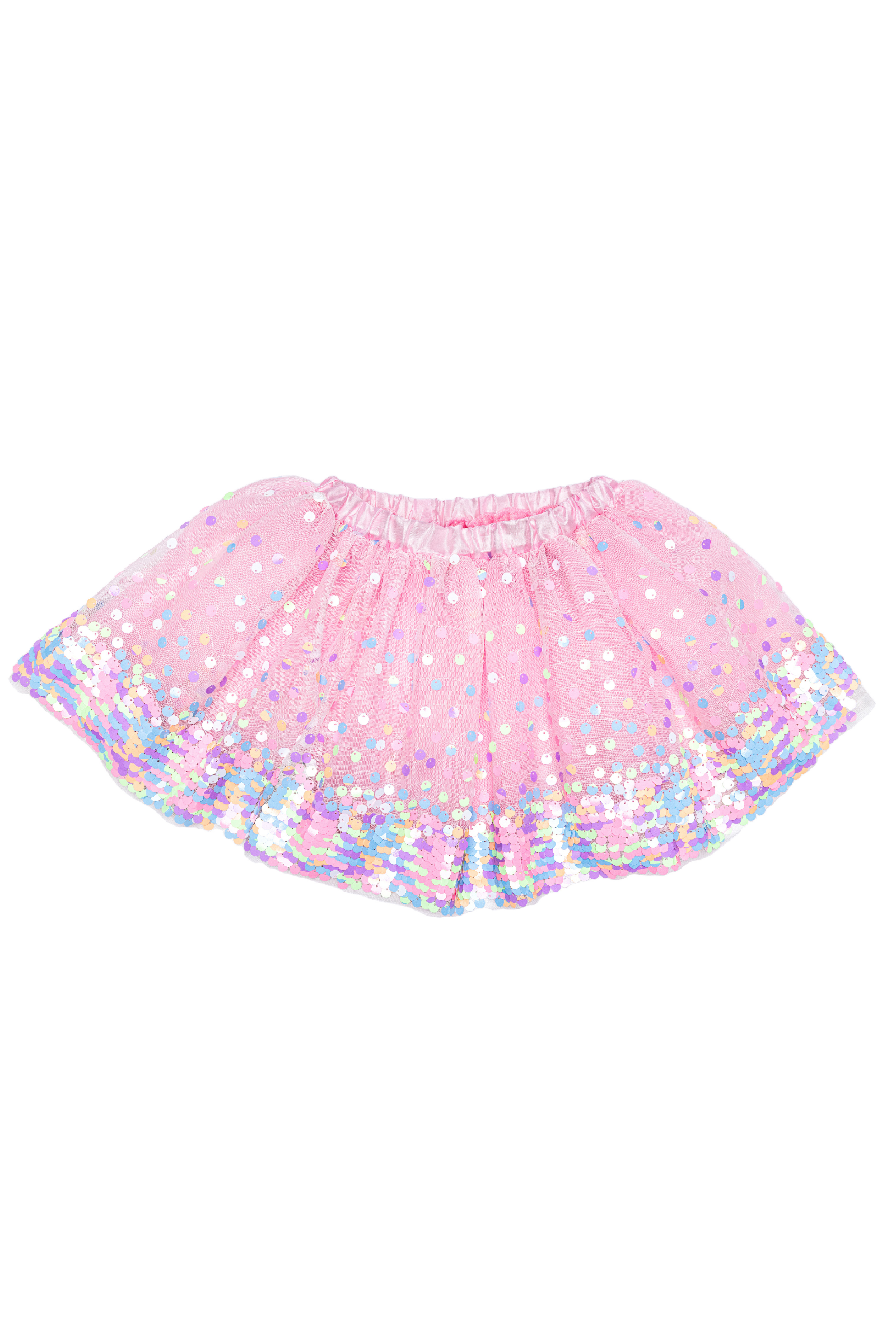 Tutu "Party Fun" - rose et sequins multicolore fluo