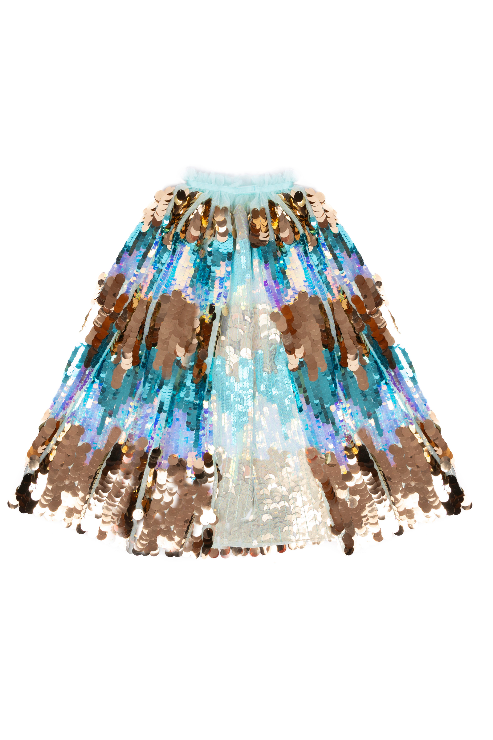 Cape à paillettes de la 5e Avenue, or/rose clair