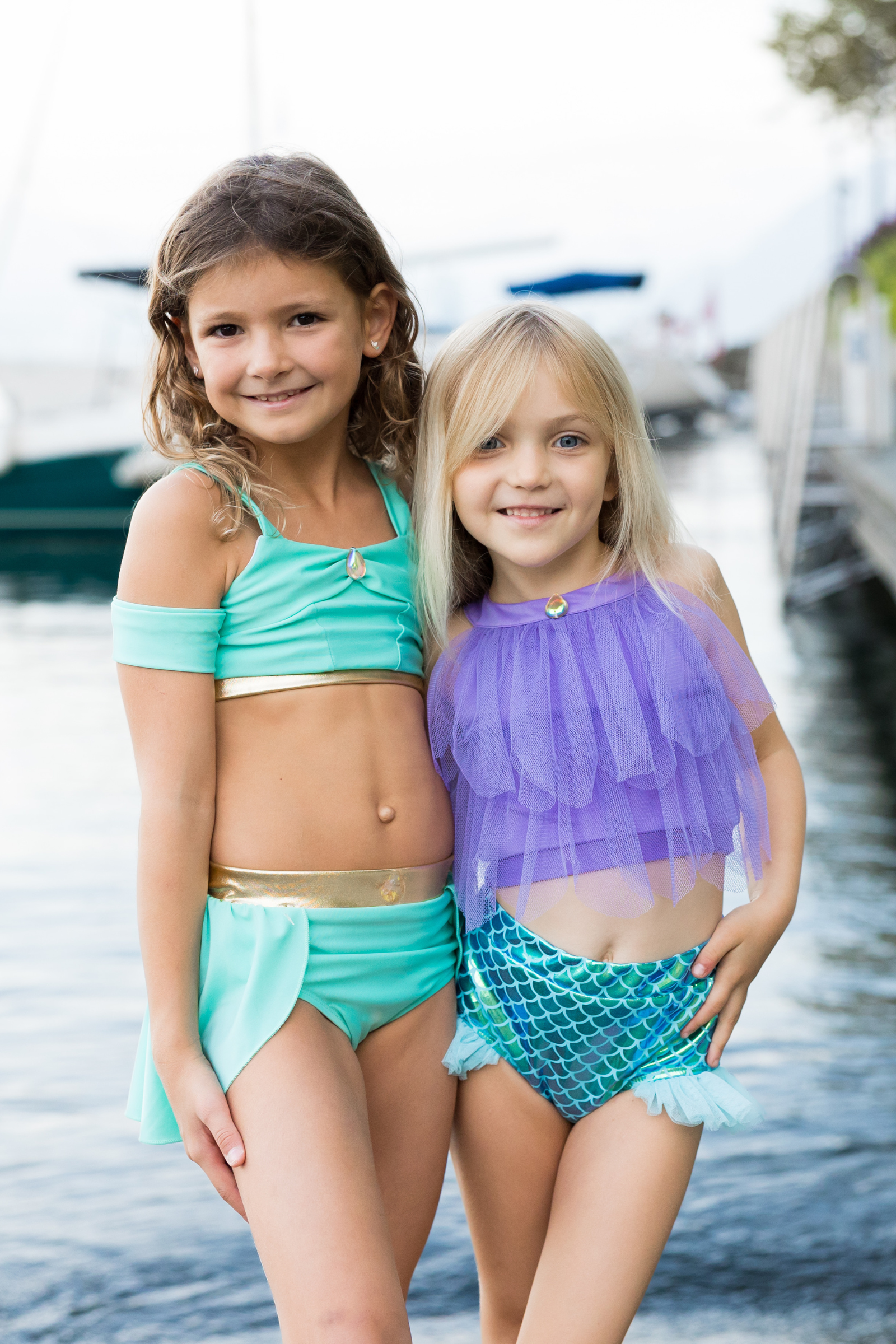 Mermaid Swimsuit & Mermalicious Headband Bundle