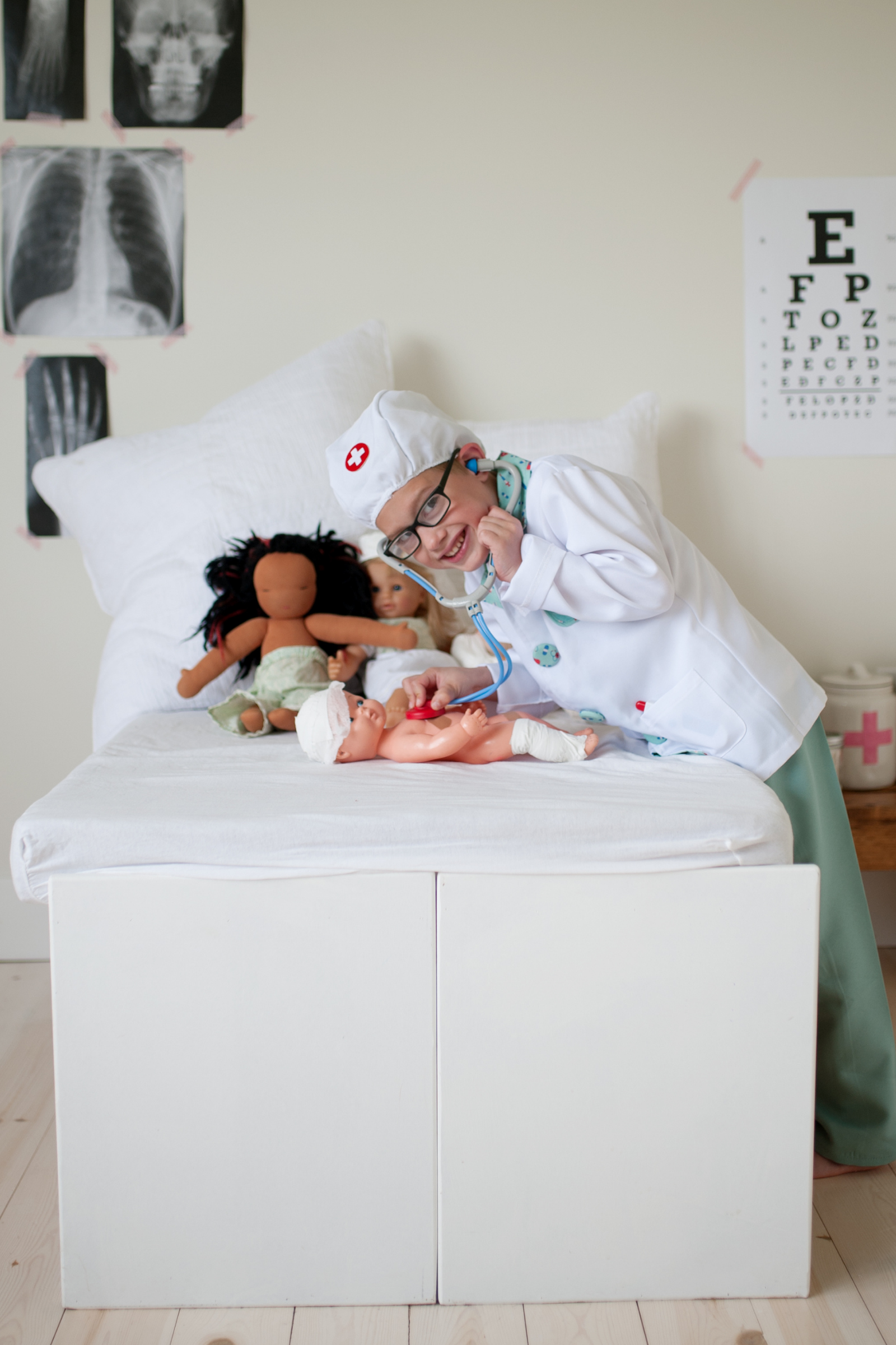 Set de docteur avec accessoires, vert