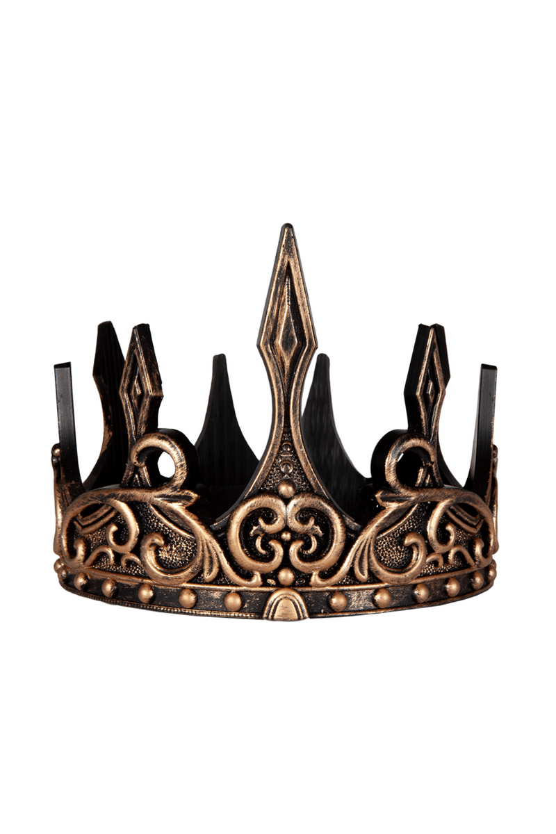 Couronne de roi luxe latex or/noir