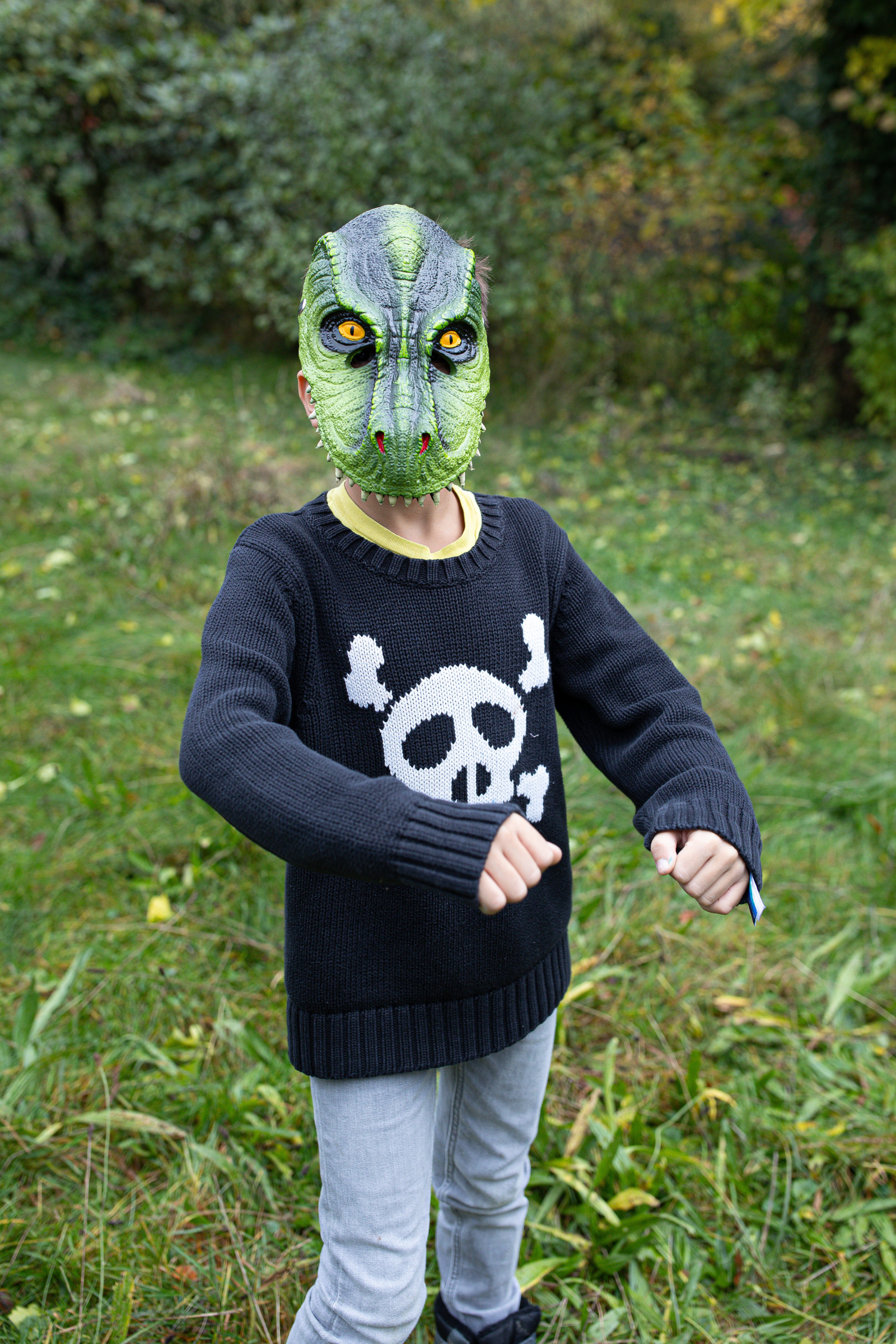 Masque de dinosaure, T-Rex, vert