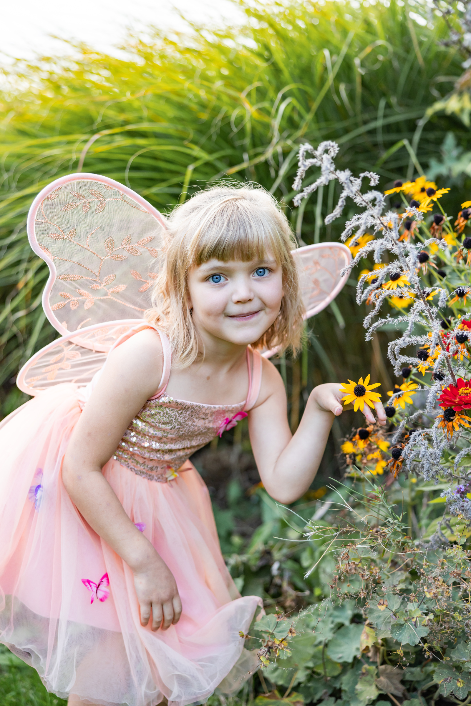 Robe Butterfly Bliss, couleur pêche