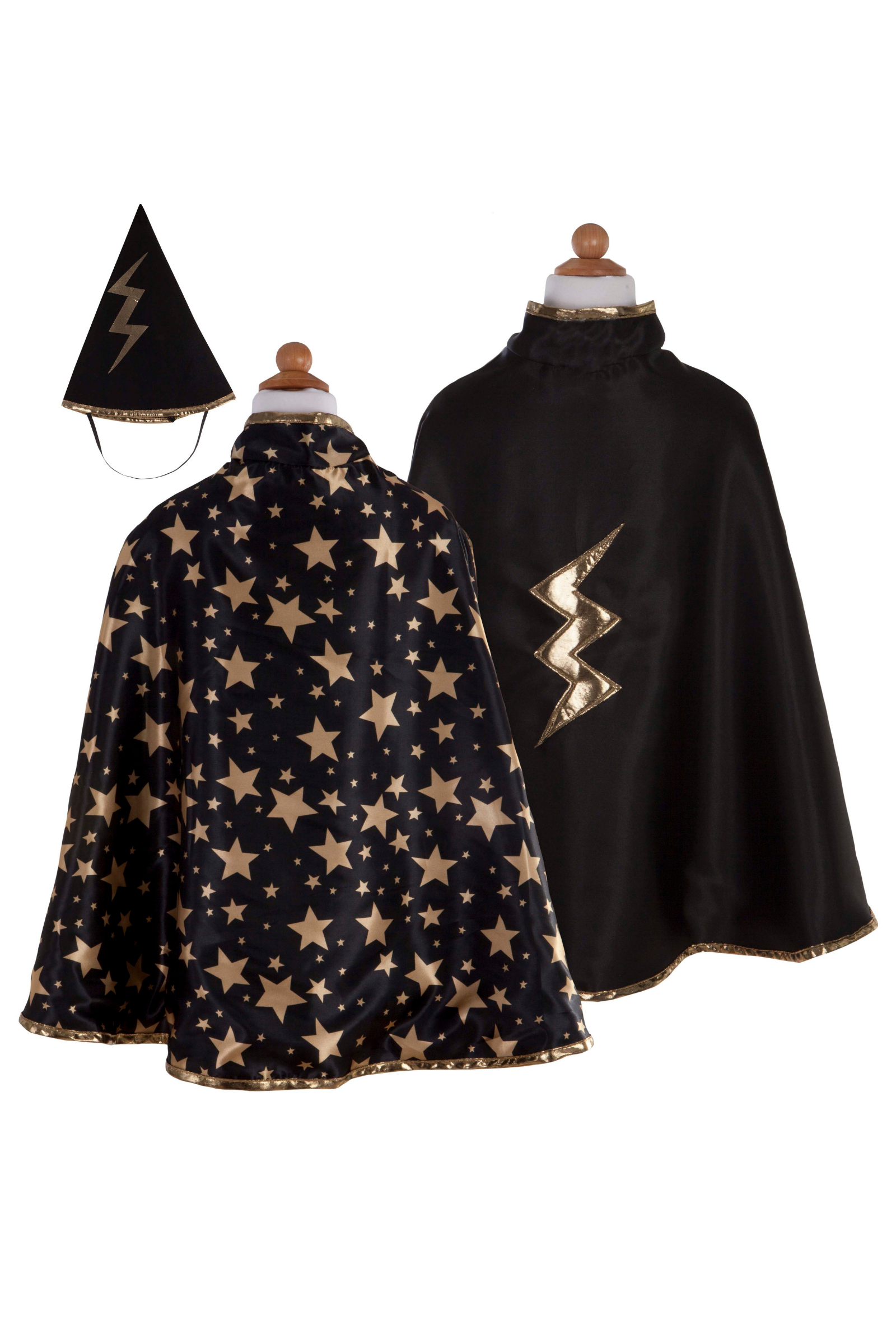 Cape de magicien réversible avec chapeau