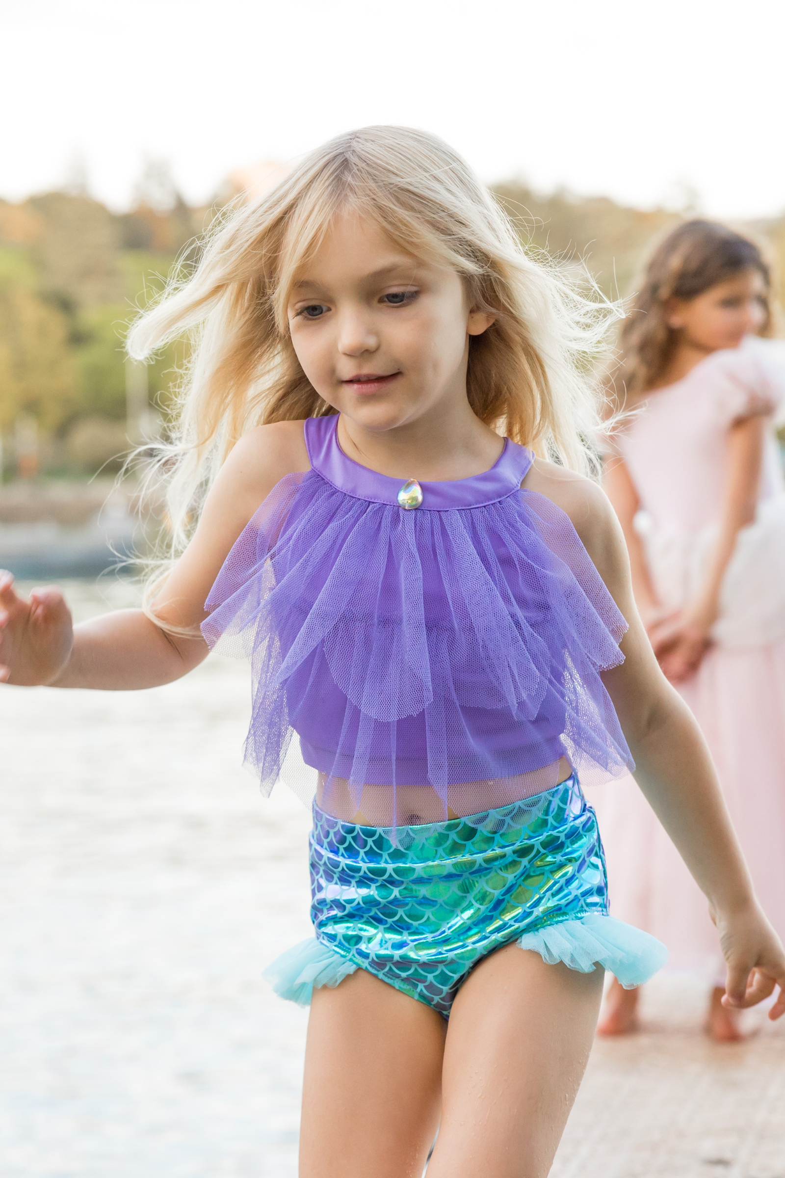 Mermaid Swimsuit & Mermalicious Headband Bundle