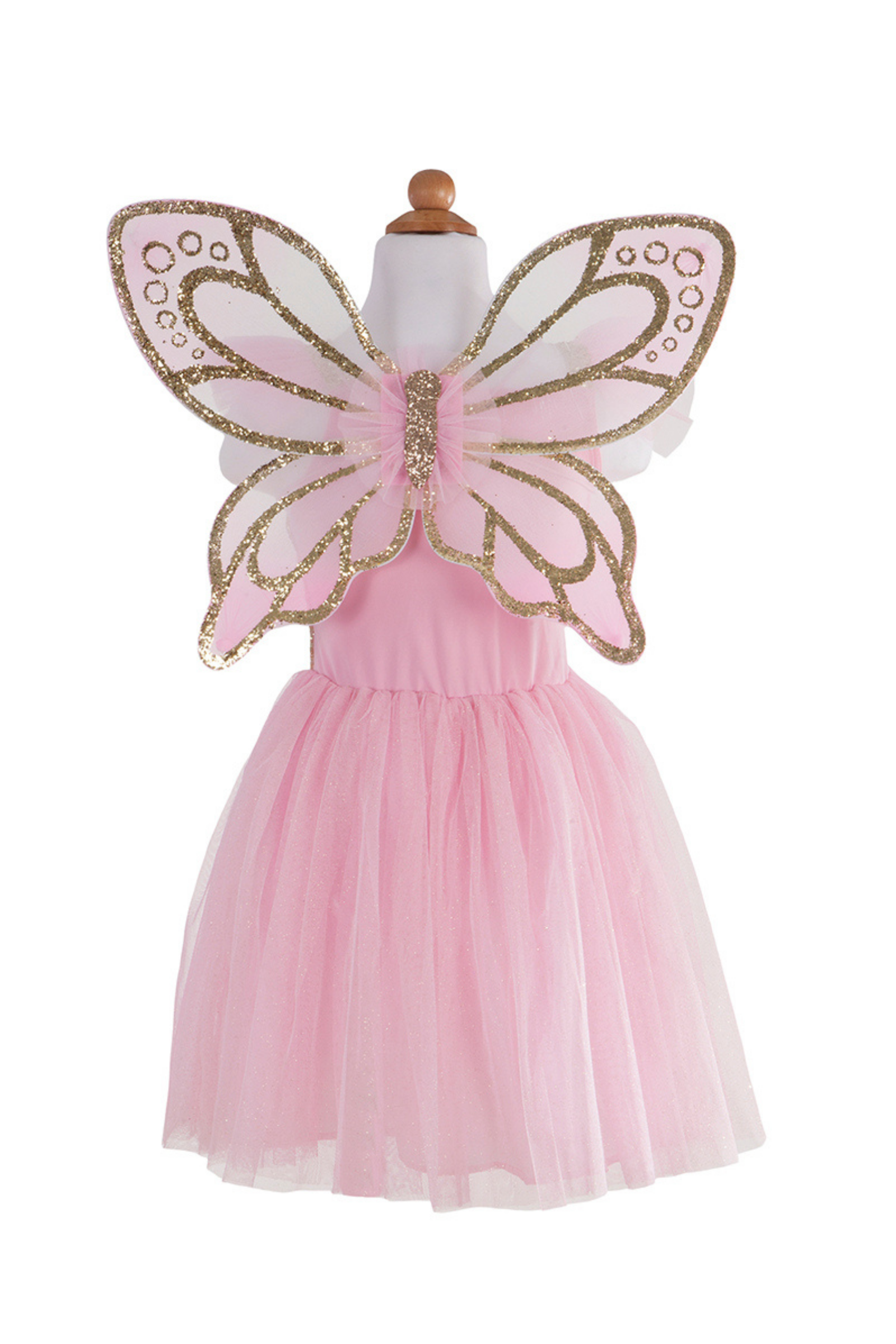 Robe de papillon rose avec ailes