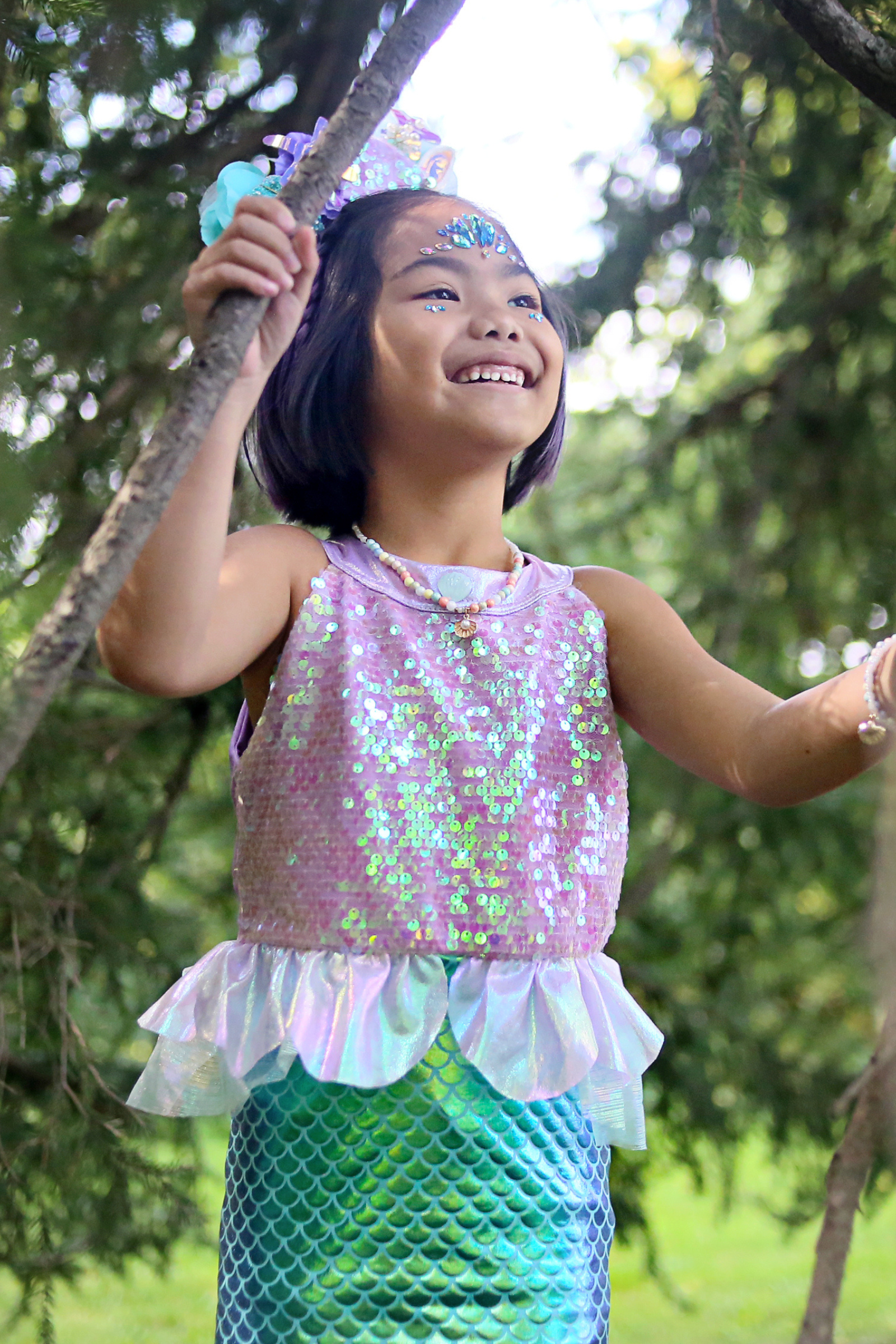 Robe de sirène Misty lila