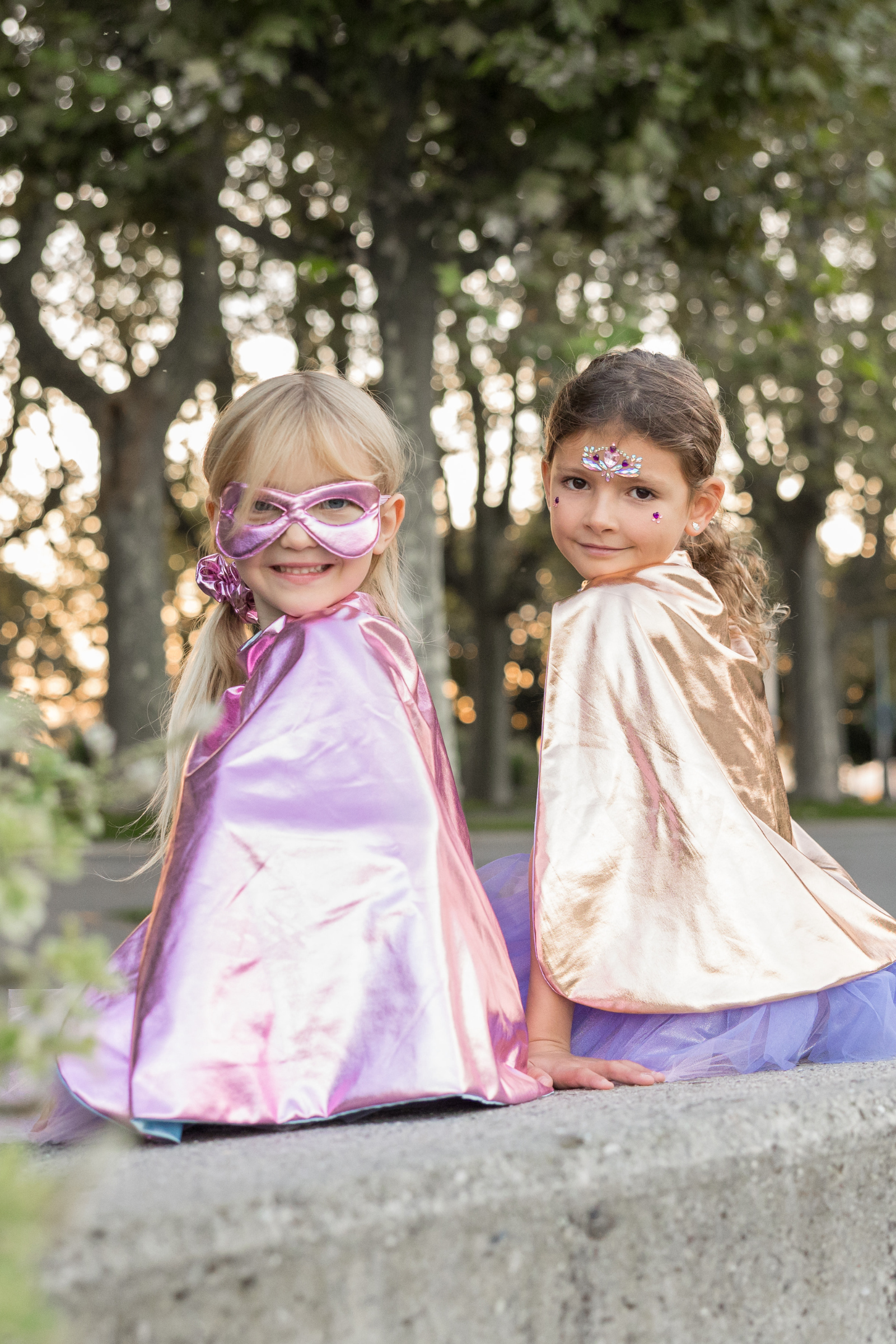 Super-duper Tutu, Cape & Mask, Metallic Rose Gold & Lilac