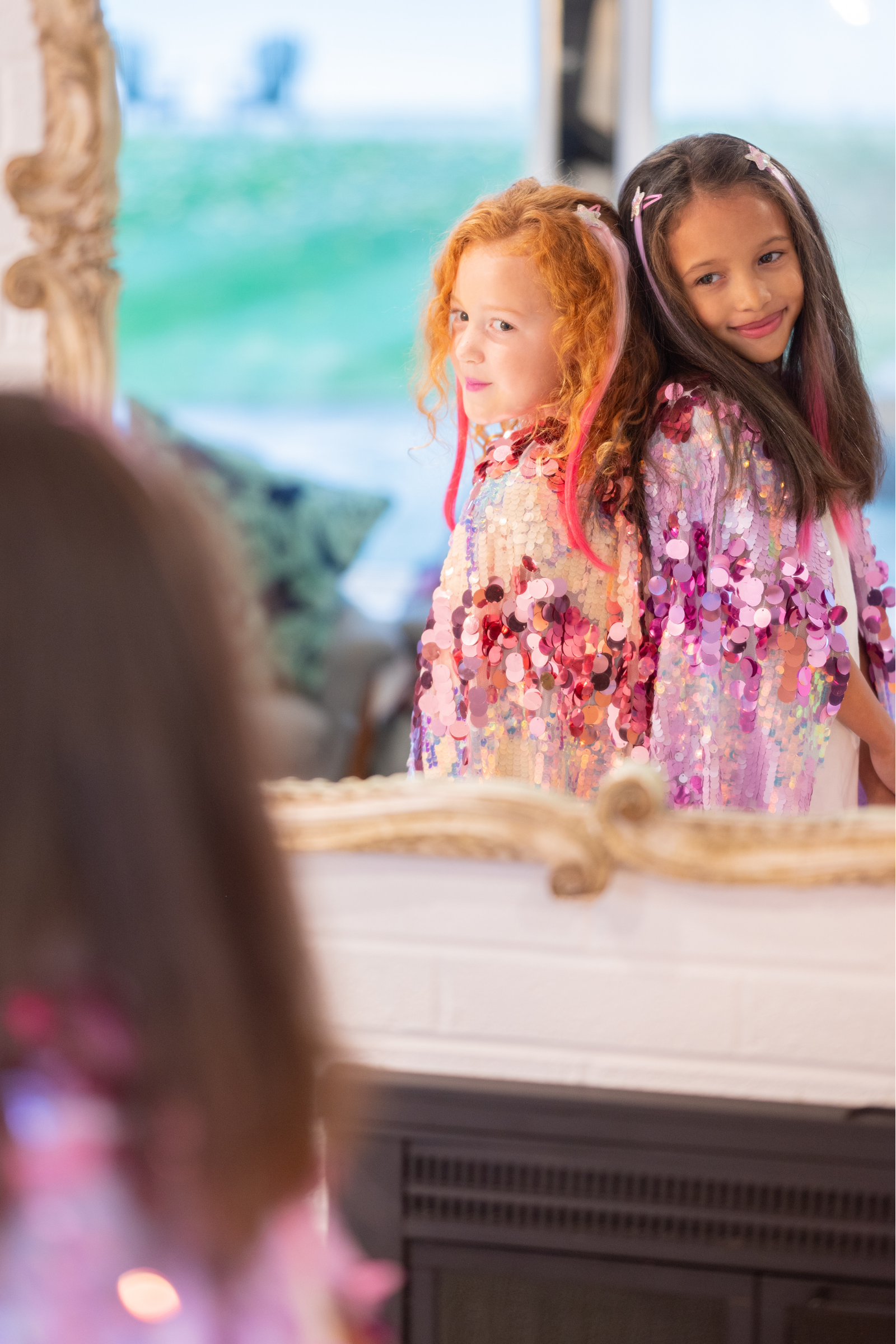 The 5th Avenue Pink Paillette Cape