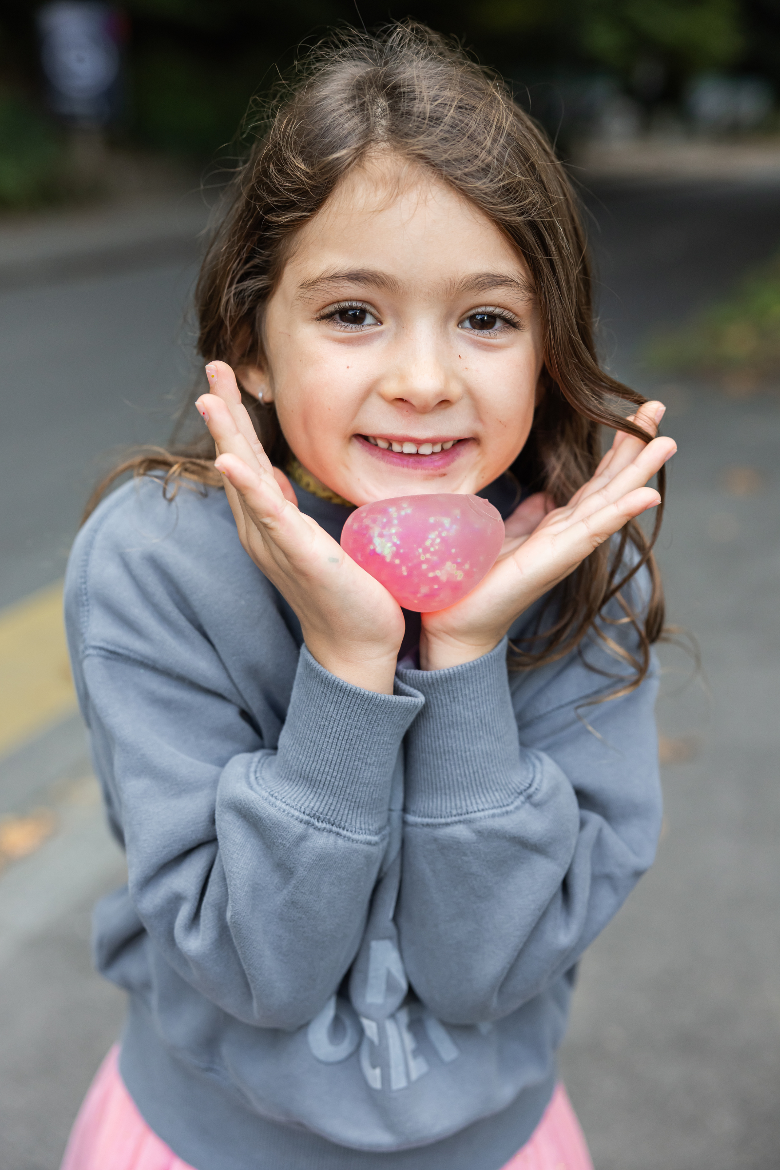 Glitterally Amazing Squishy Balls, 6pcs, Assorted