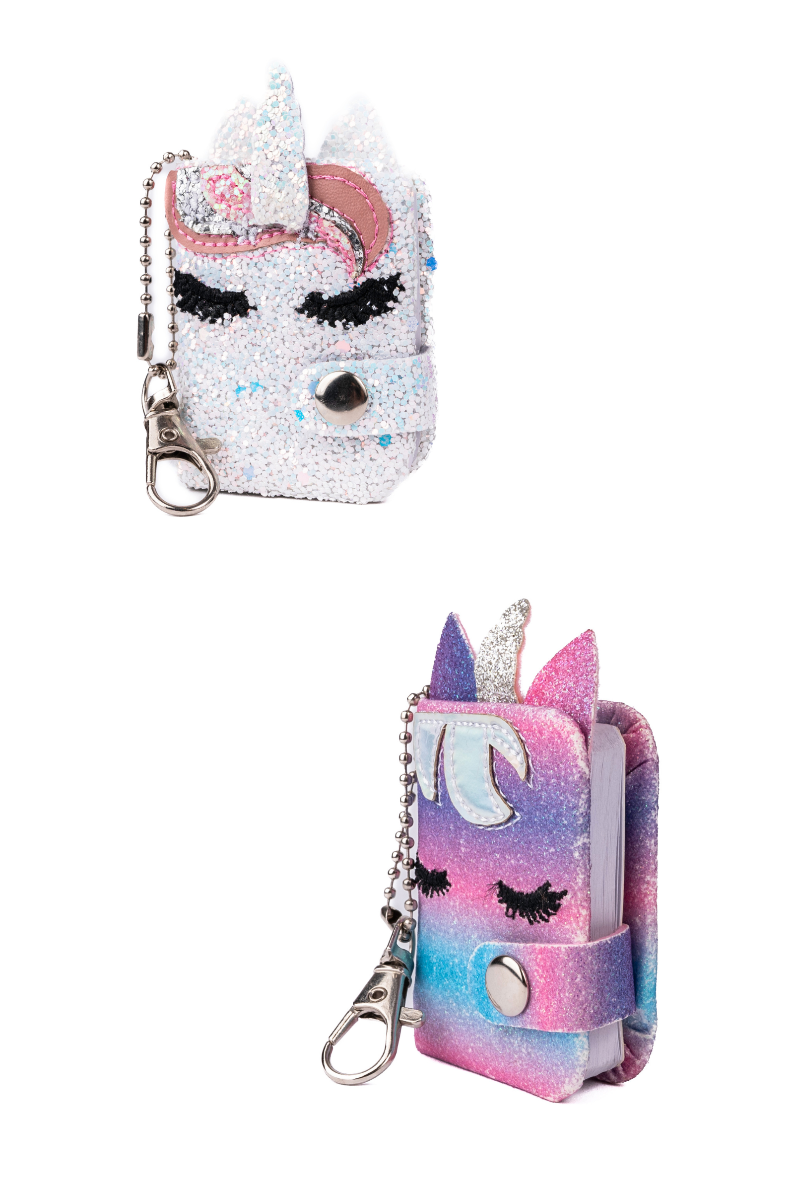 Mini Sparkly Friends Keychain Journals, Assorted