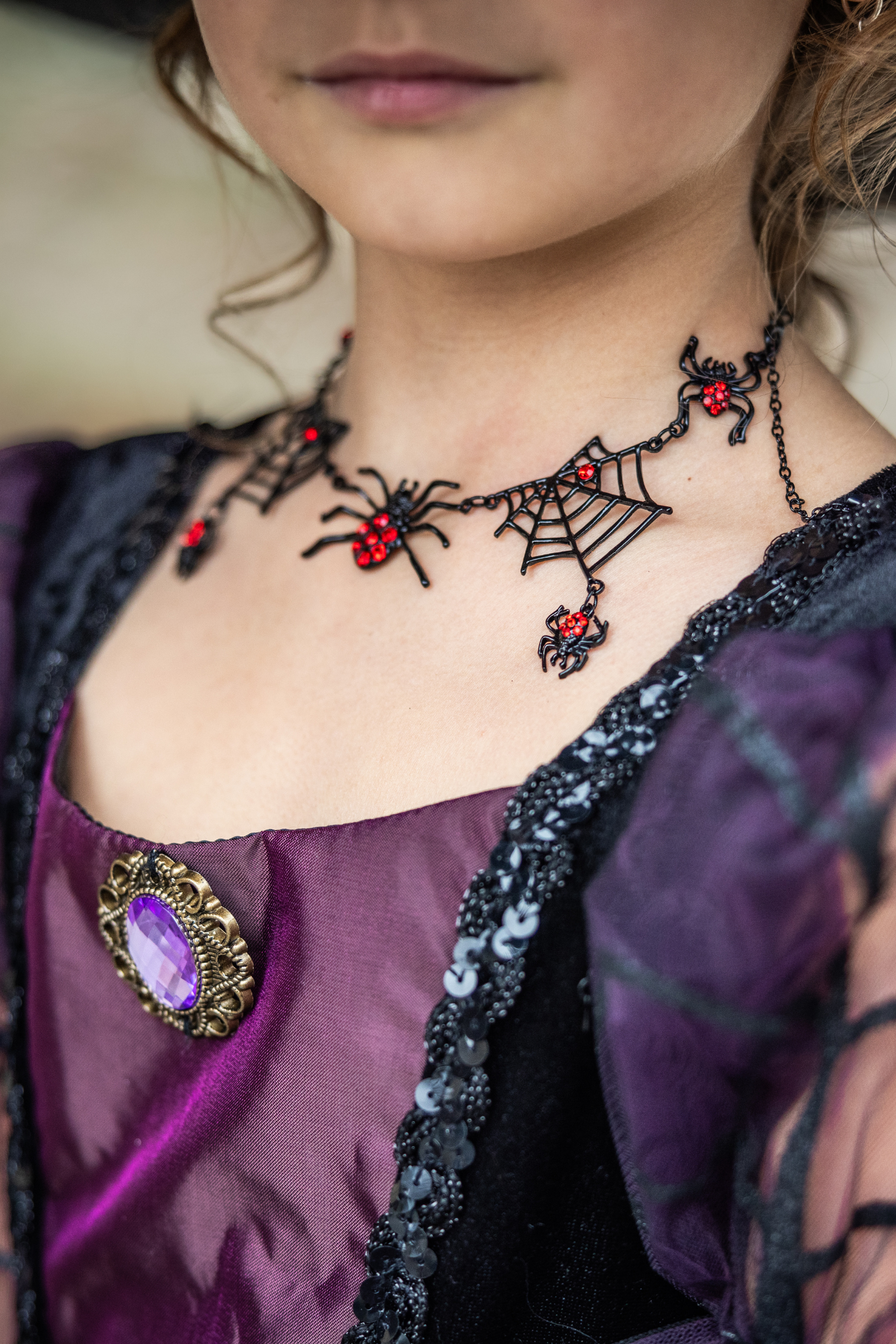 Collier toile d'araignée
