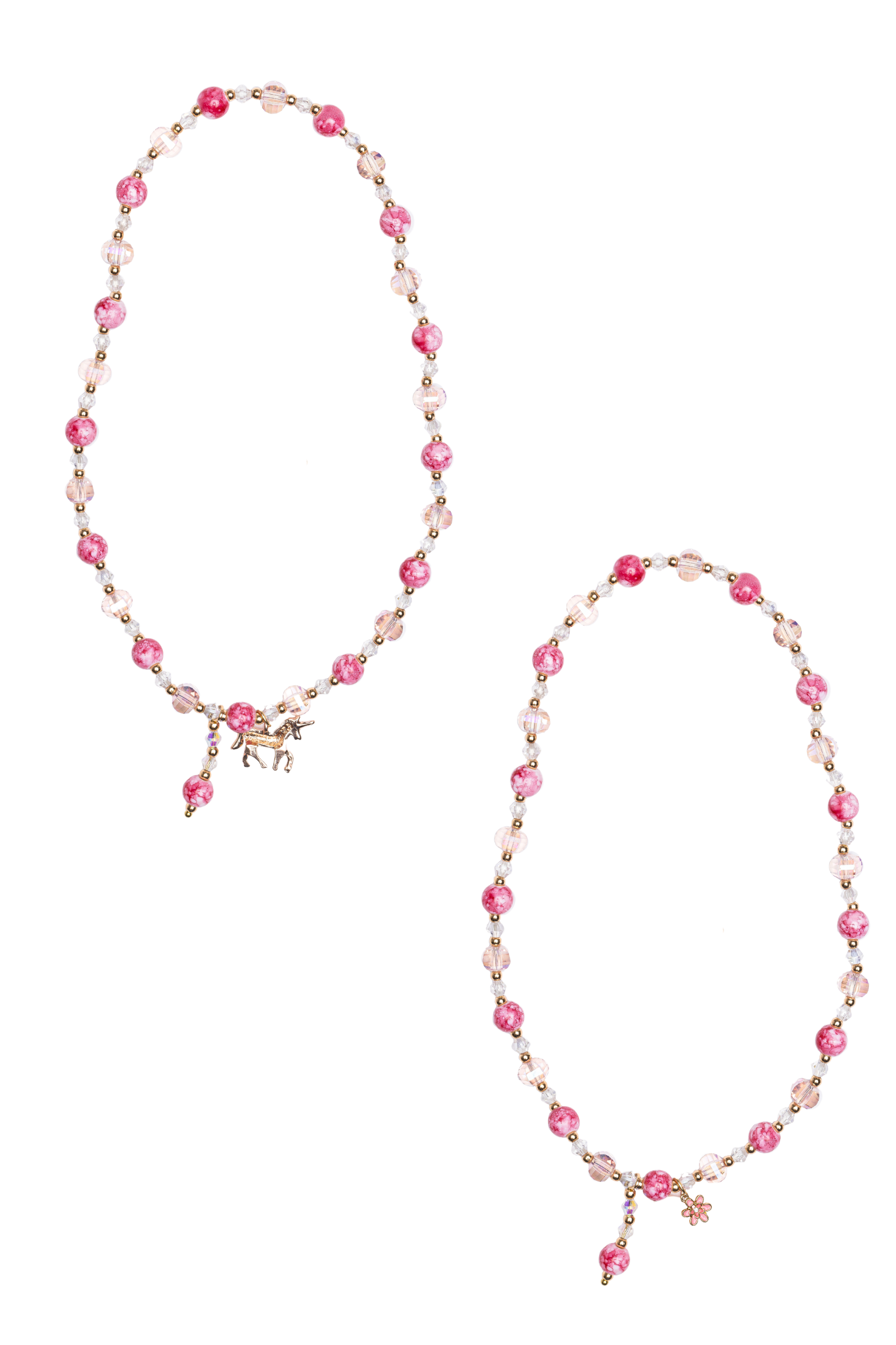 Boutique Pink Crystal Necklace Assortment