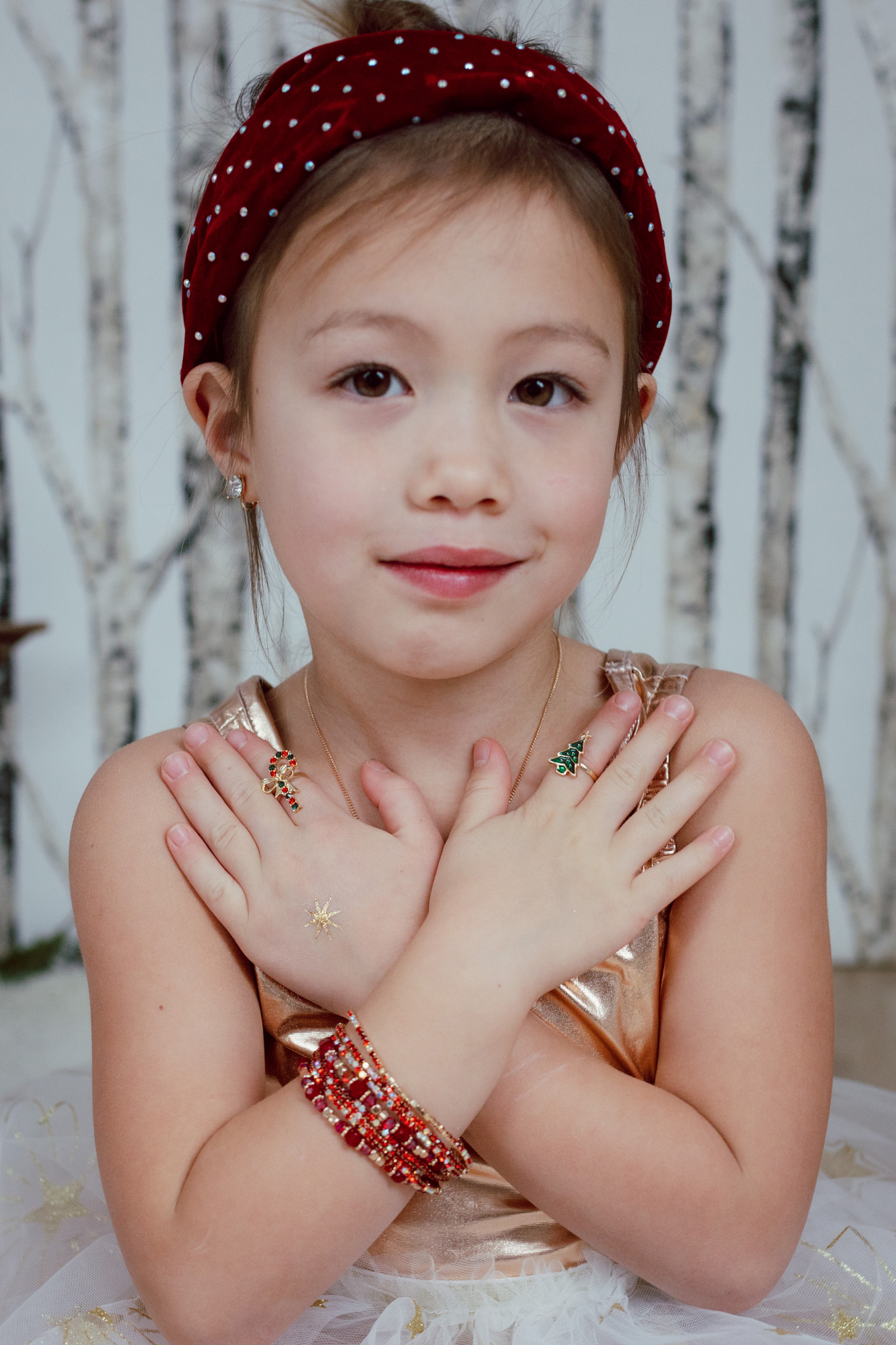 Bracelet Boutique " Ruby Red", 3 Pcs