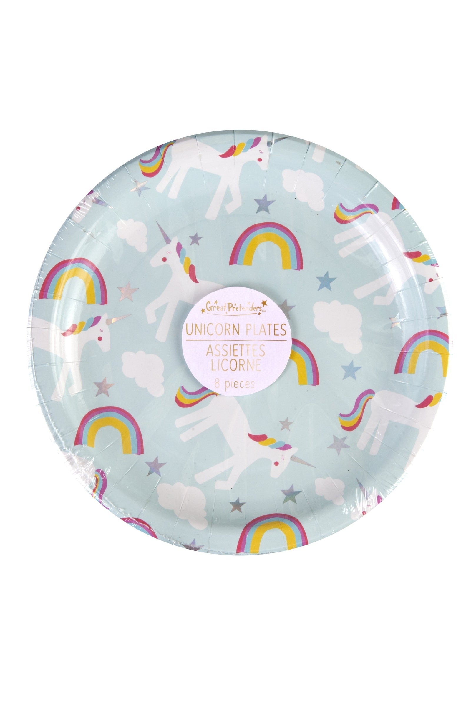 Plates - Party - Unicorn SMALL 7" (8 pcs)