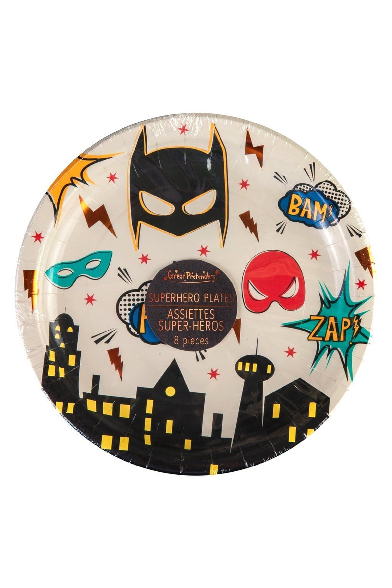 Plates - Party - Superhero SMALL 7" (8 pcs)