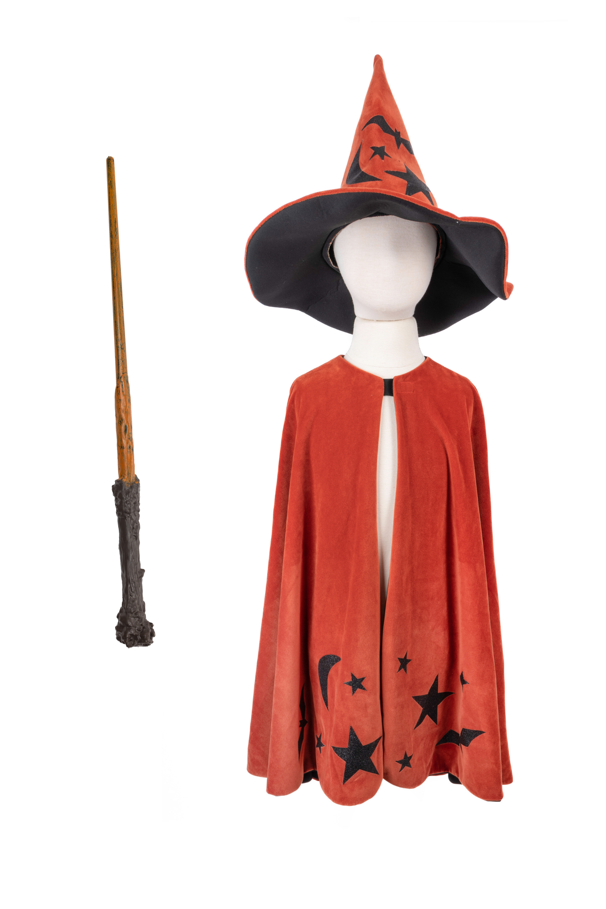 Autumn Embers Wizard Cape, Hat and Wand