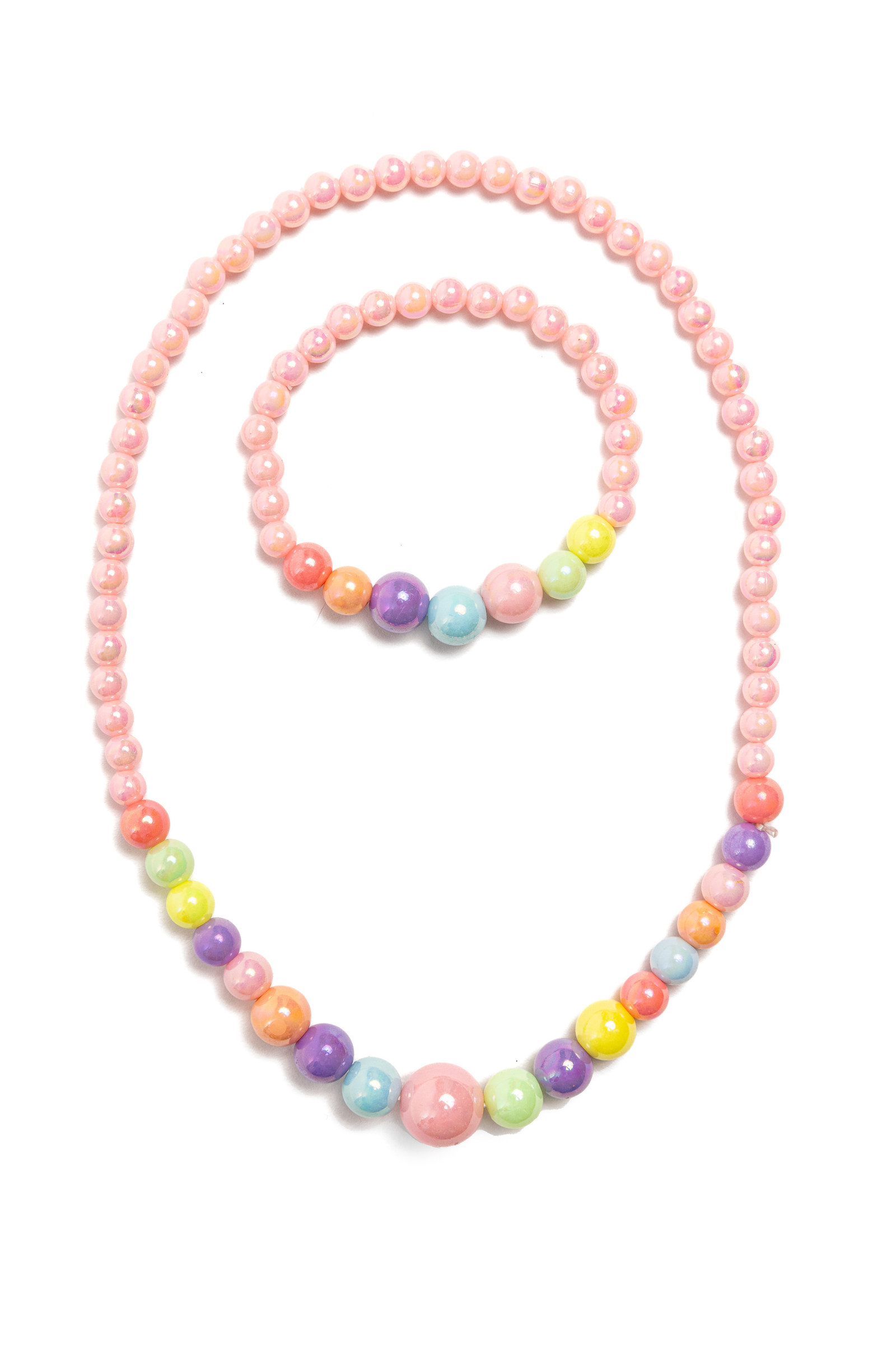 Set collier/bracelet - Pearly Pastel, 2pc