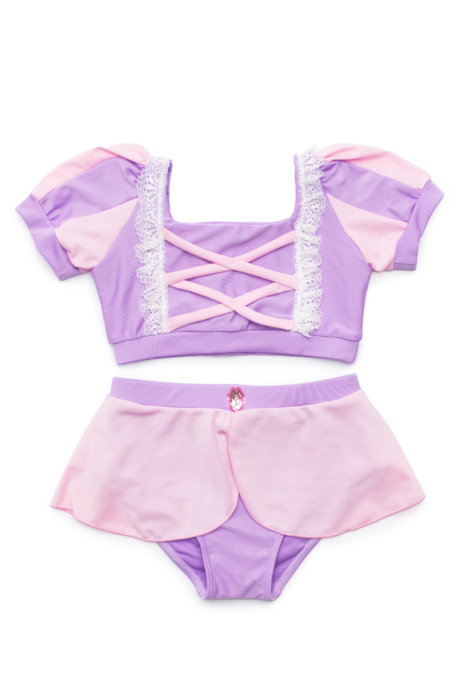 Rapunzel Swim Suit & Hair Braid Bundle