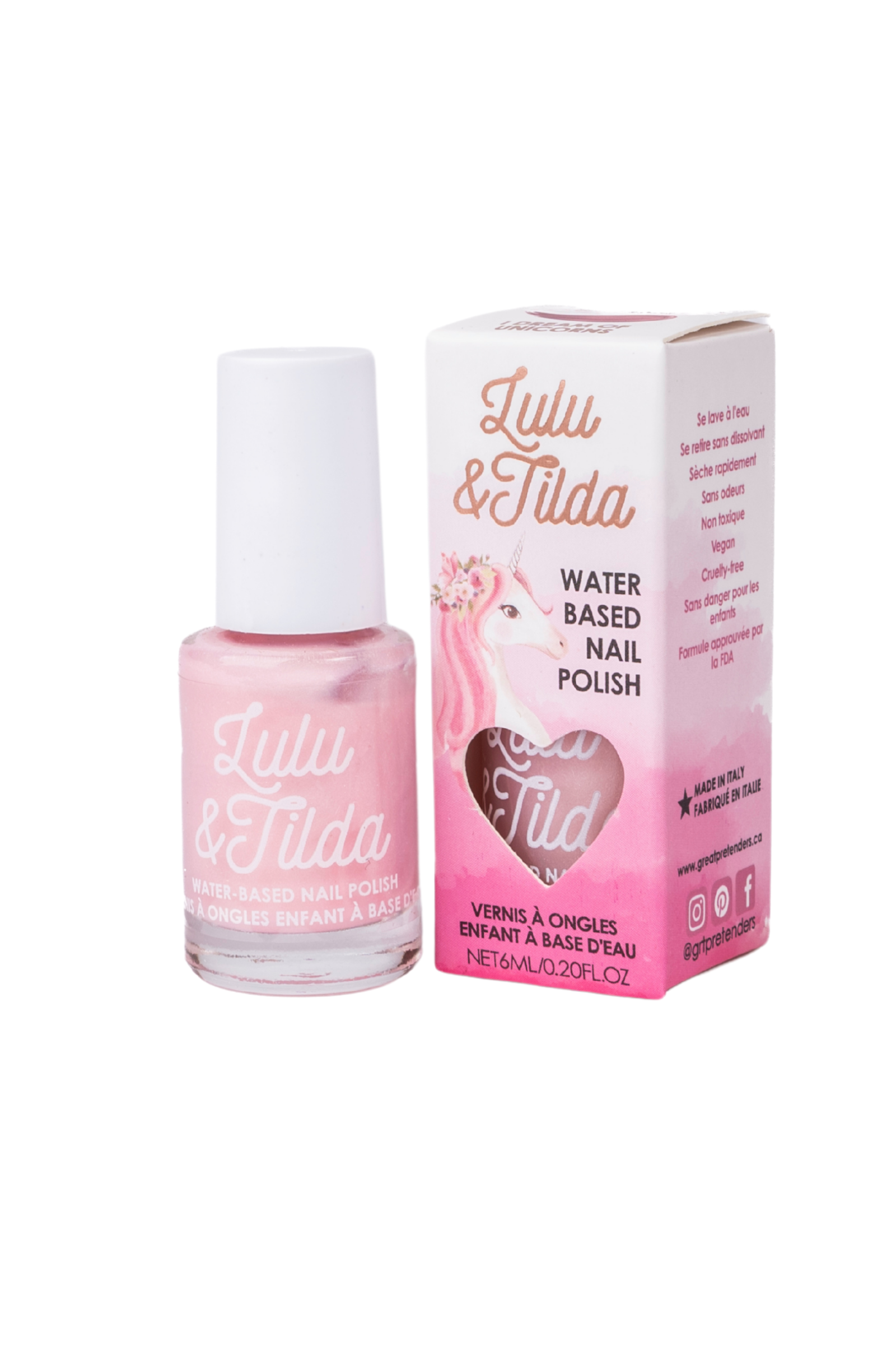 Vernis à ongles - Pinky Promise - se lave à l'eau - 6ml