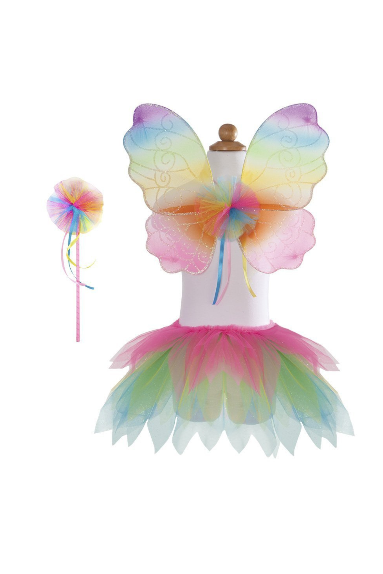 Set de fée Arc-en-ciel - Aile, Jupe, et Serre-tête