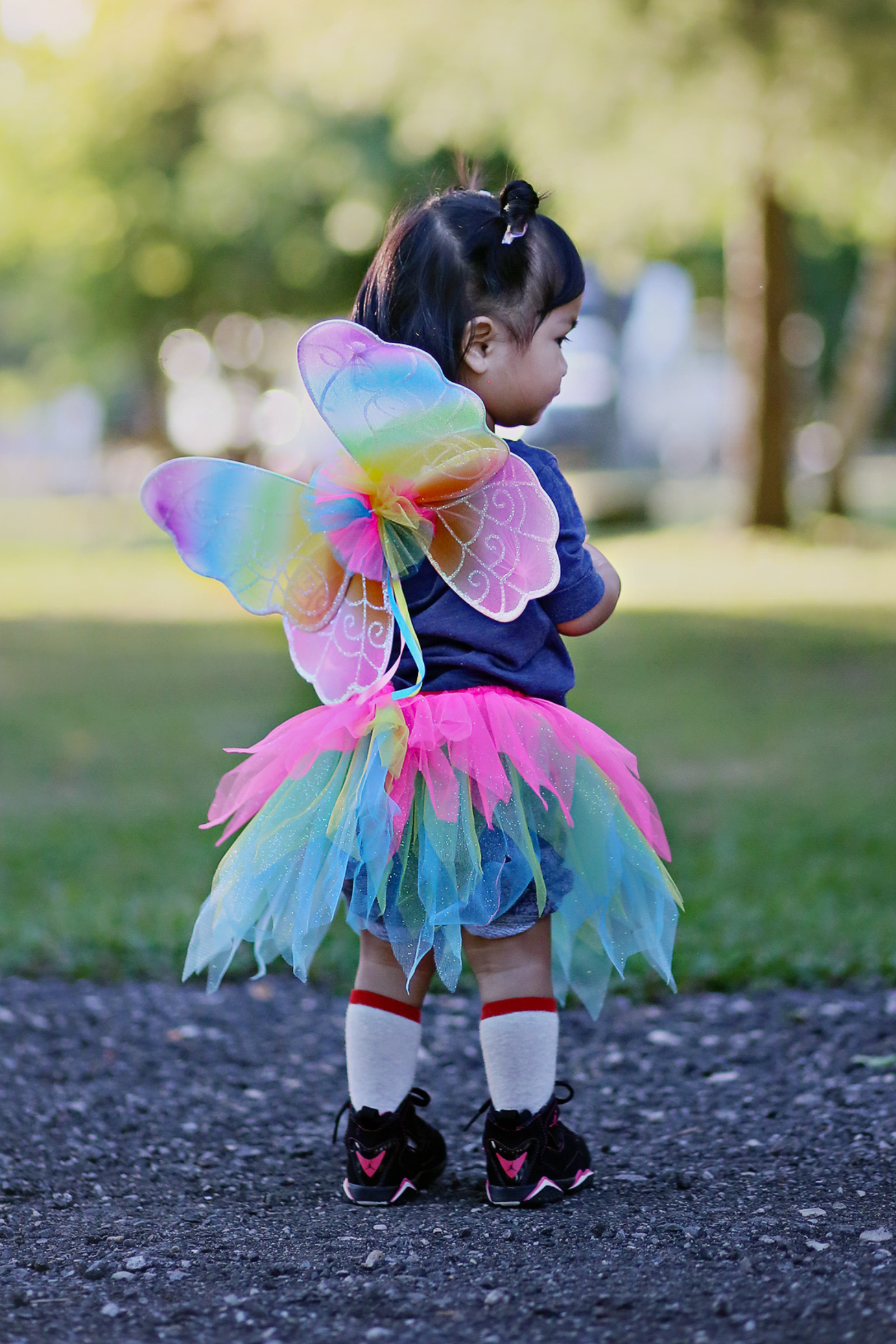 Set de fée Arc-en-ciel - Aile, Jupe, et Serre-tête