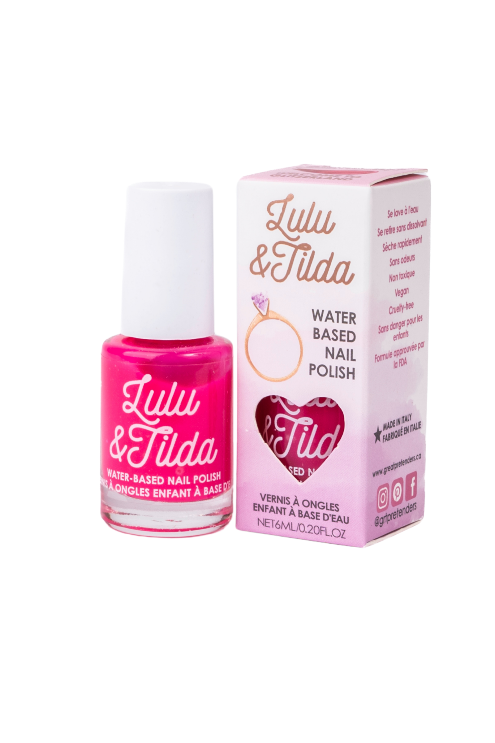 Vernis à ongles - Pinky Promise - se lave à l'eau - 6ml