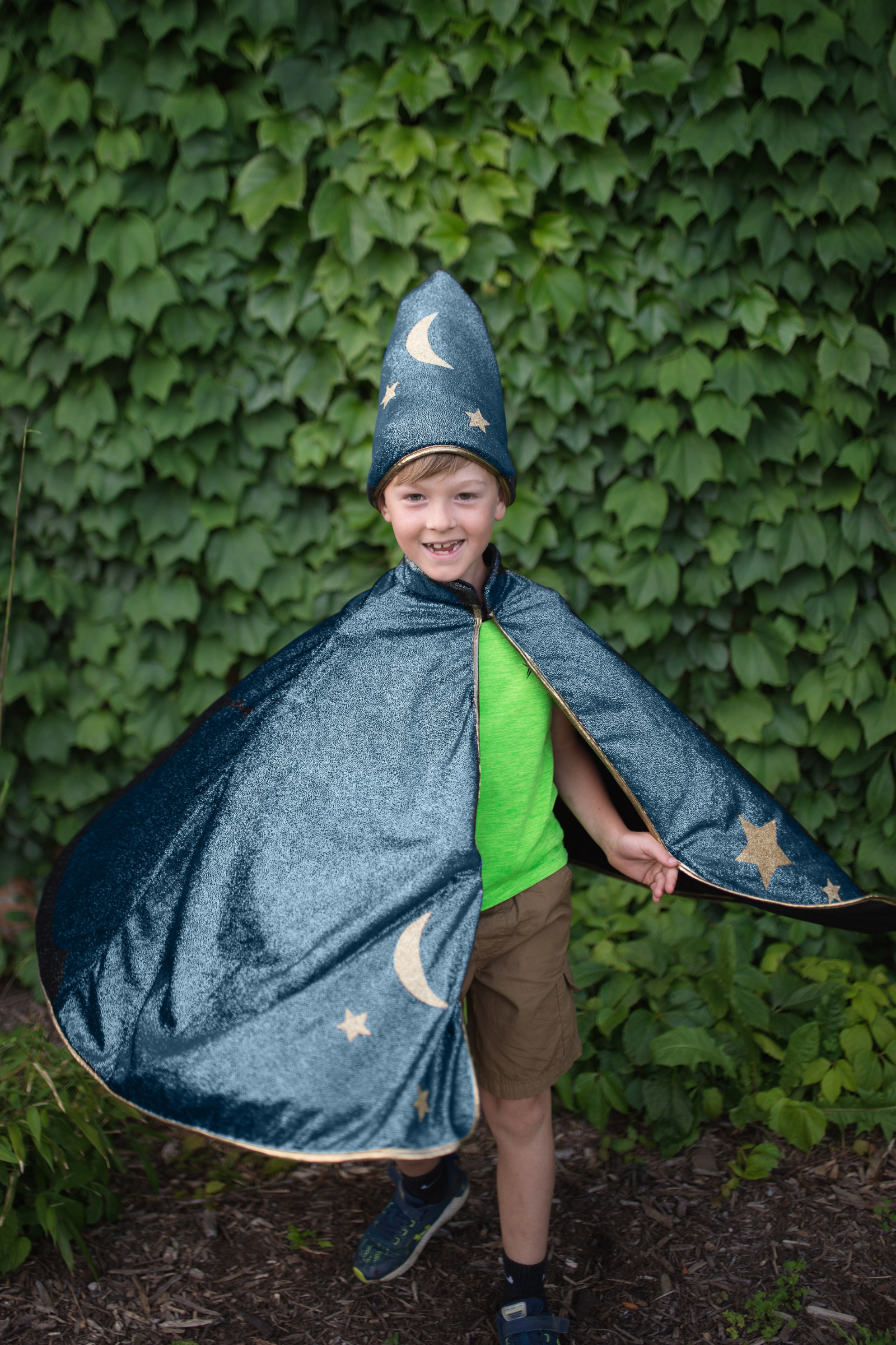 Starry Night Wizard Cape & Hat