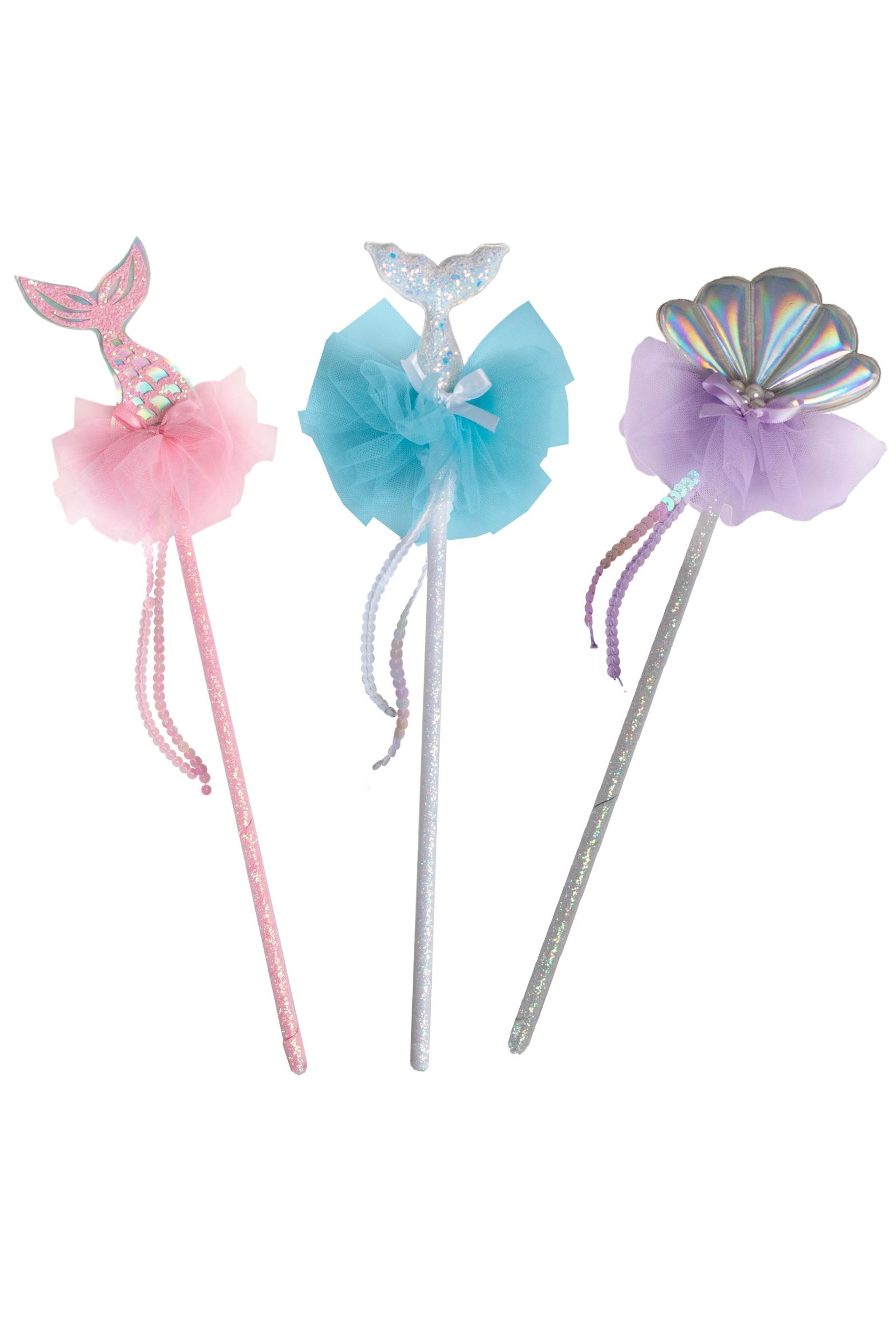 Mermaid Wands Assorted, 3 pcs Assorted
