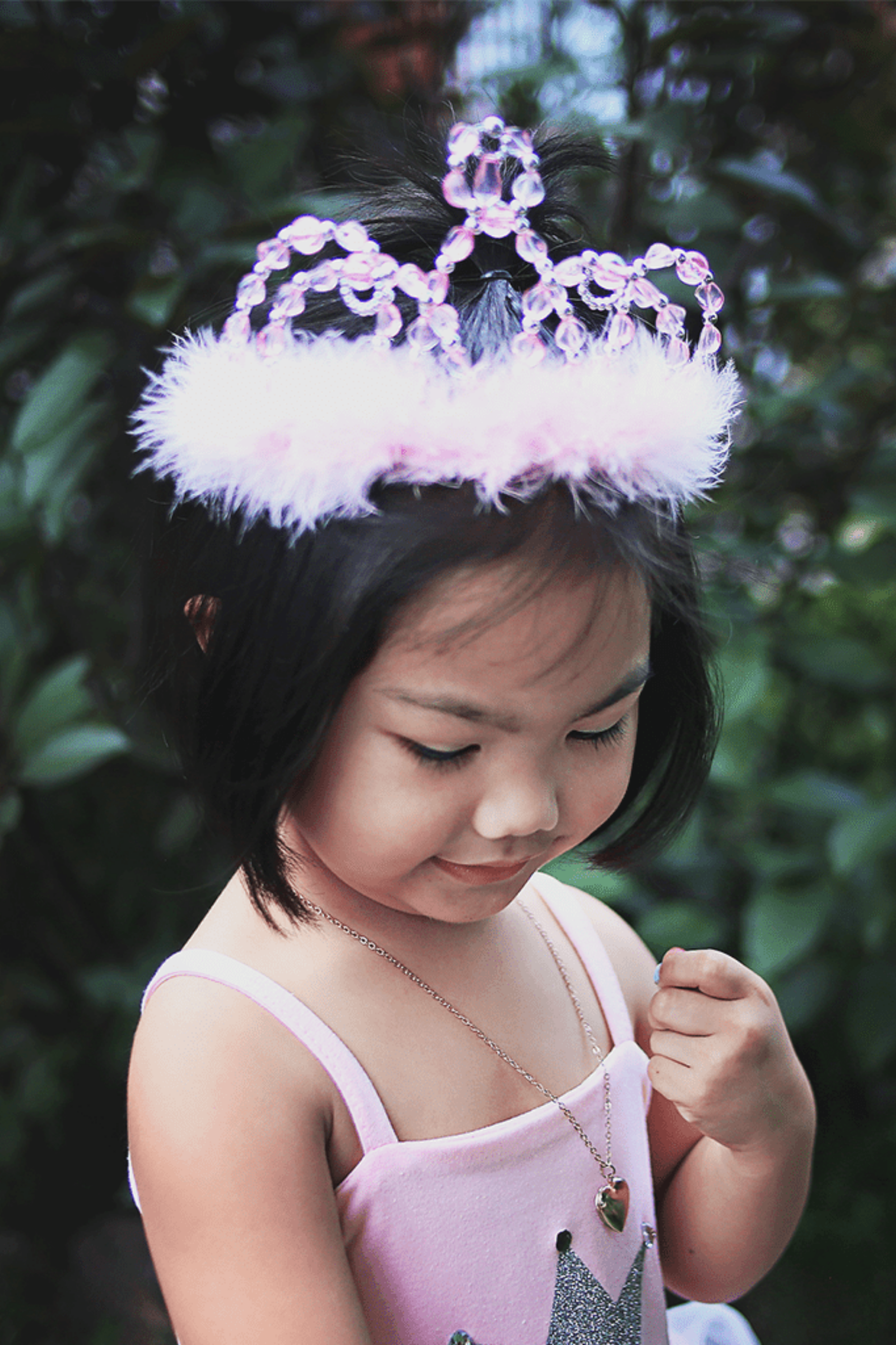 Pink Silver Princess Tiara