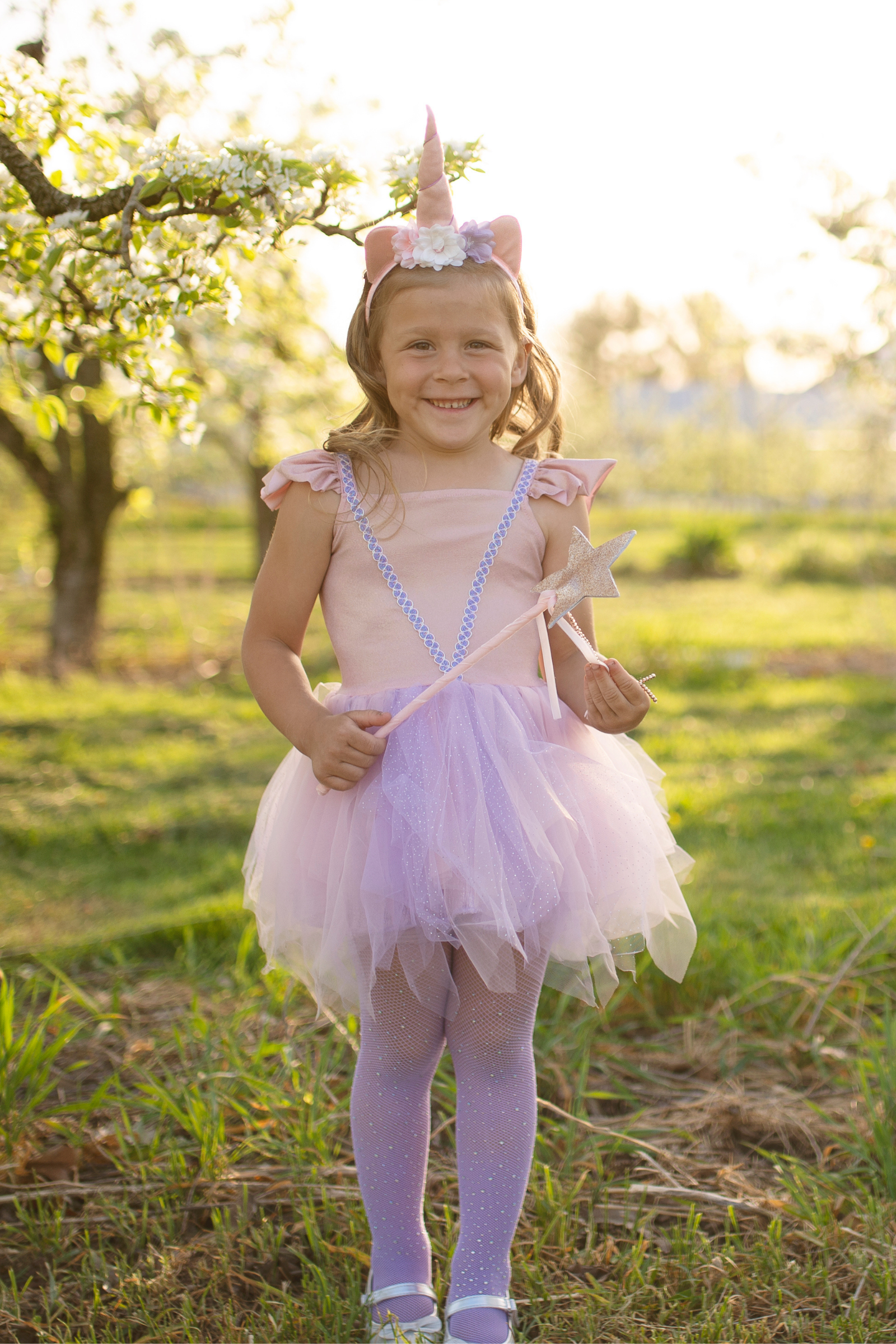 Pink Shimmer Unicorn Dress Headband Size 3 4