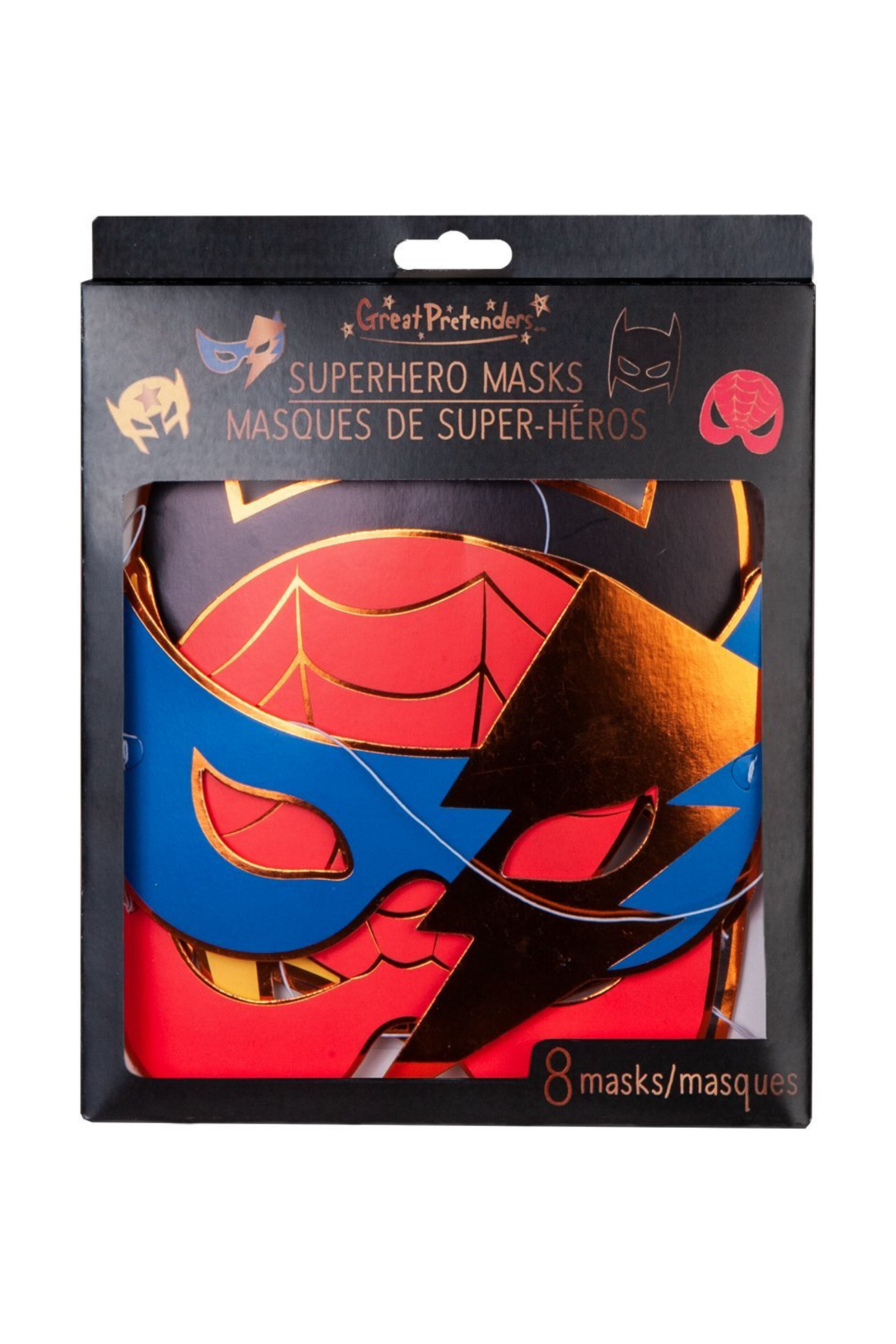 Masks - Party - Superhero (8 pcs)