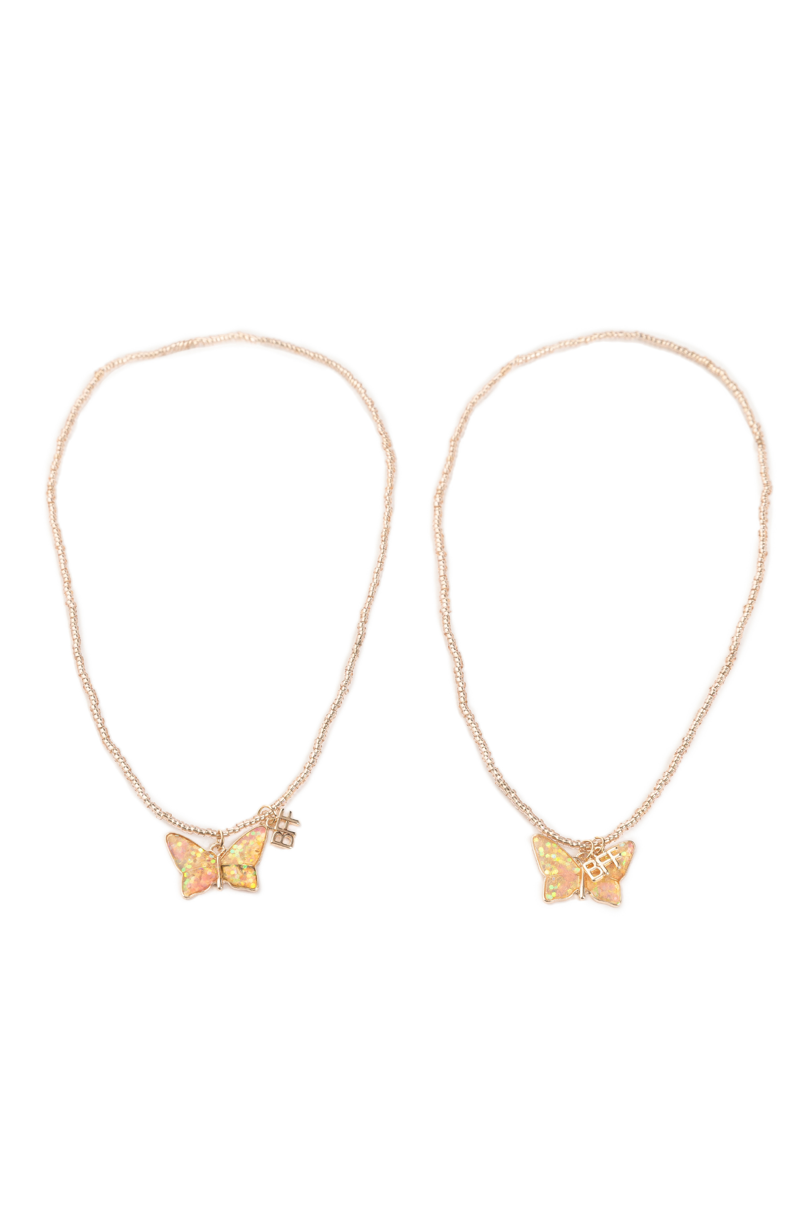 BFF Butterfly Share & Tear Necklaces